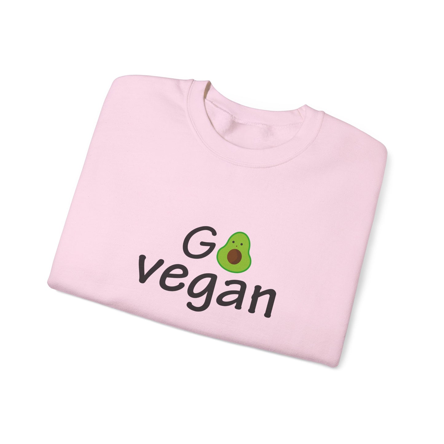 Go Vegan - Unisex Heavy Blend™ Crewneck Sweatshirt