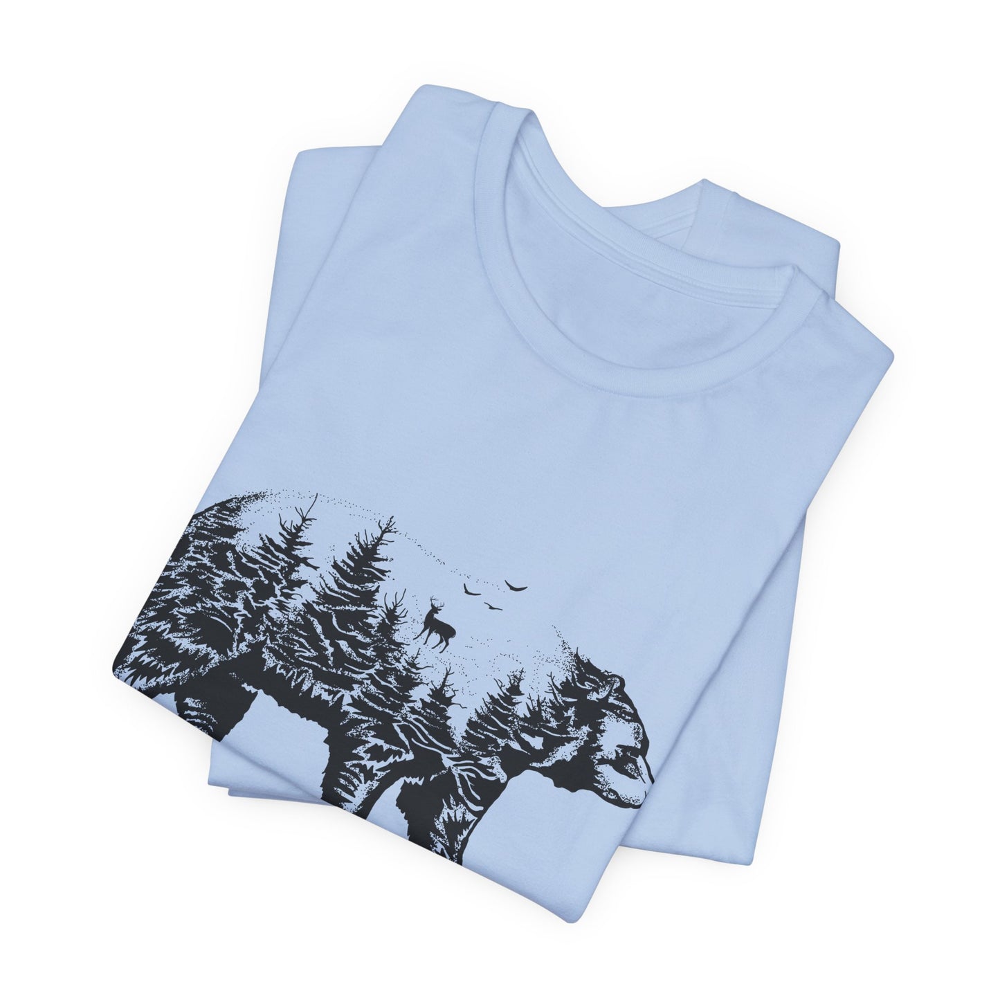 Camping: Bear - Unisex Jersey Short Sleeve Tee