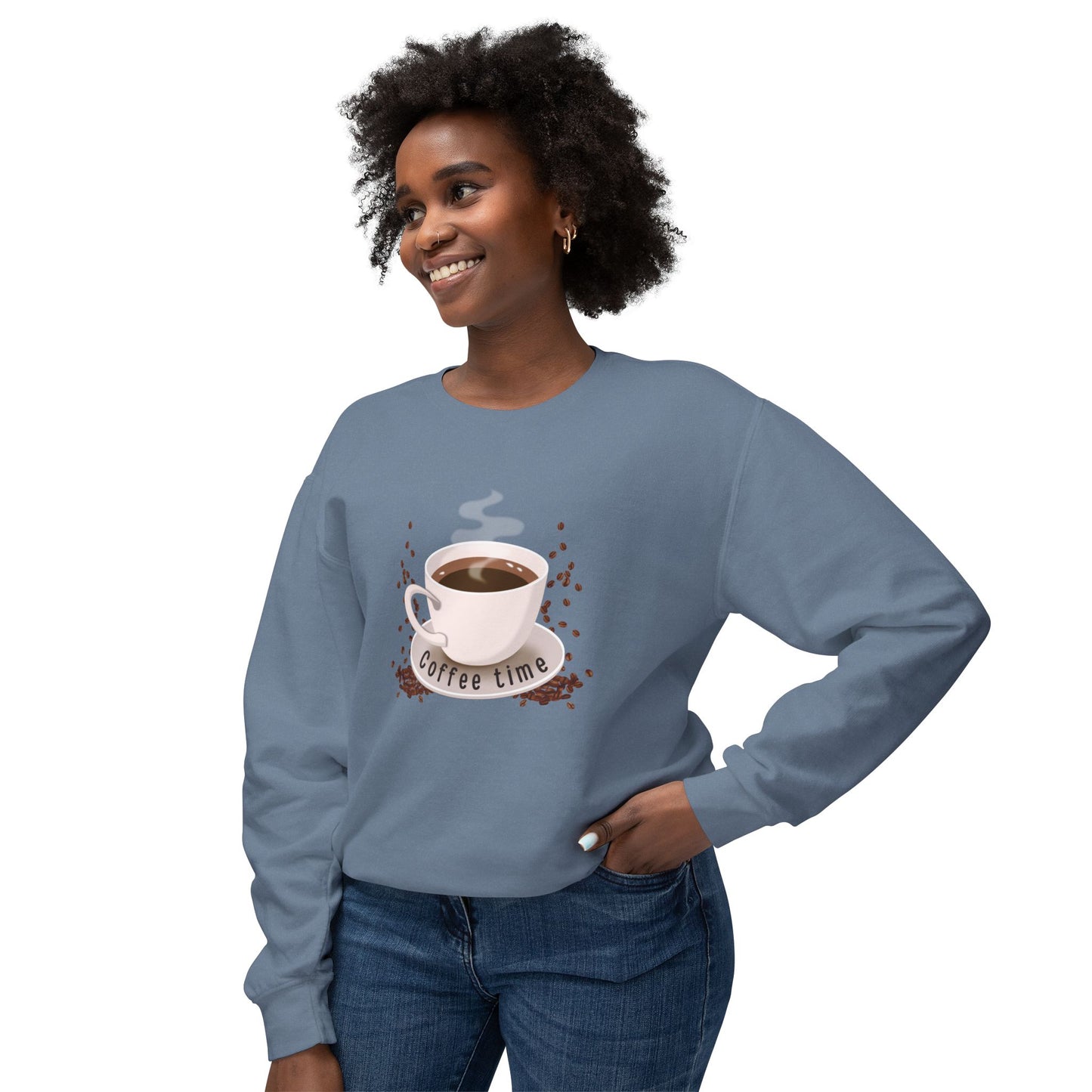 Coffee Time - Unisex Lightweight Crewneck Sweatshirt - 11289