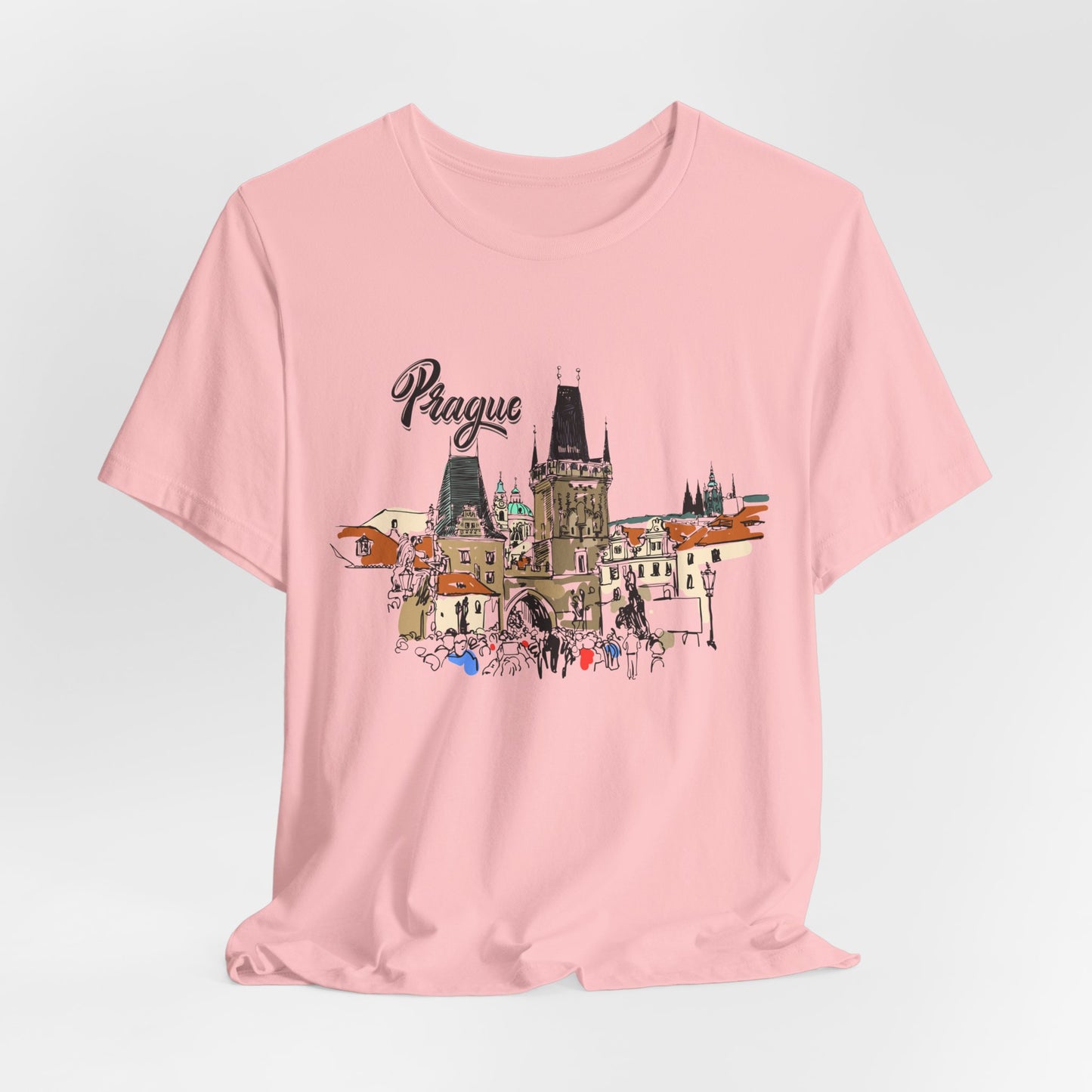 Prague Graphic Unisex Tee - Perfect Travel Souvenir - 12135