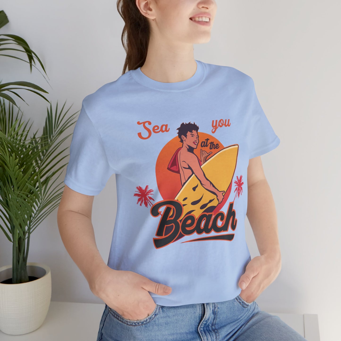 See You At The Beach - Unisex Jersey Short Sleeve Tee