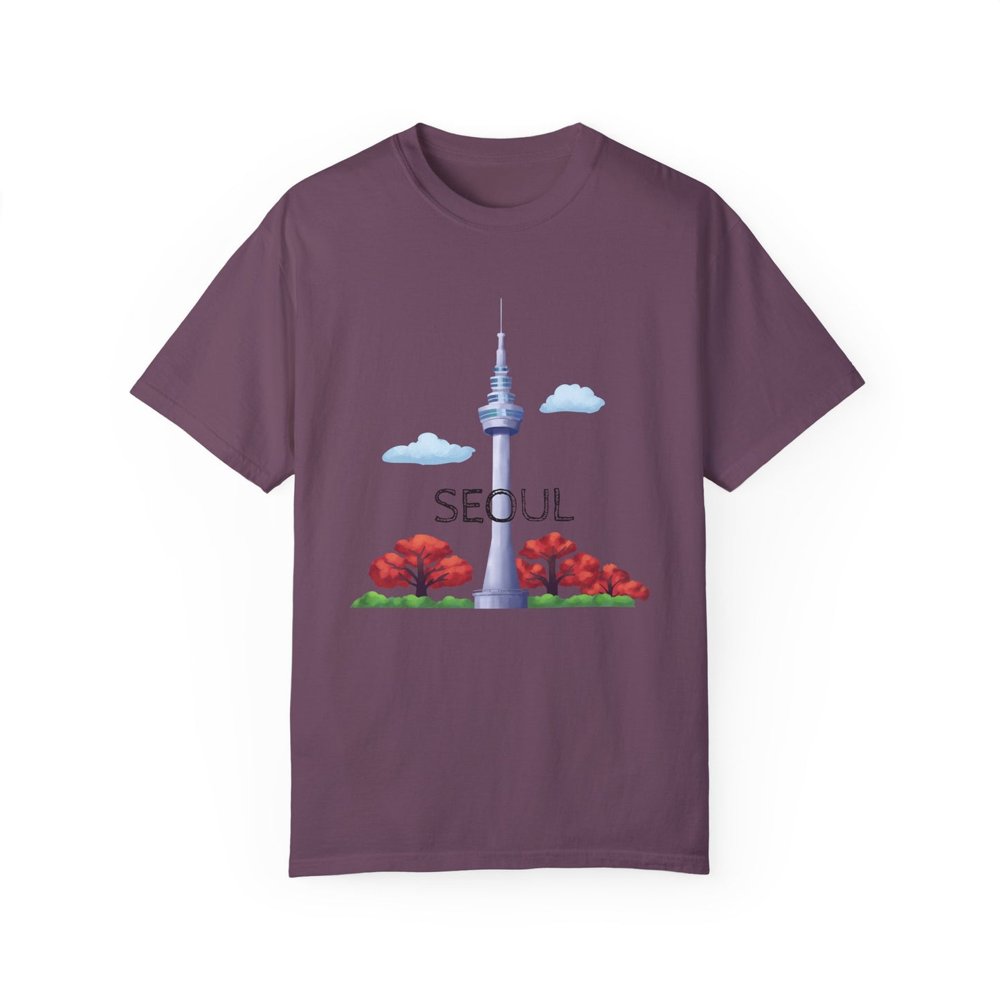 Seoul Skyline Unisex T-Shirt - Casual Travel Tee - 12046