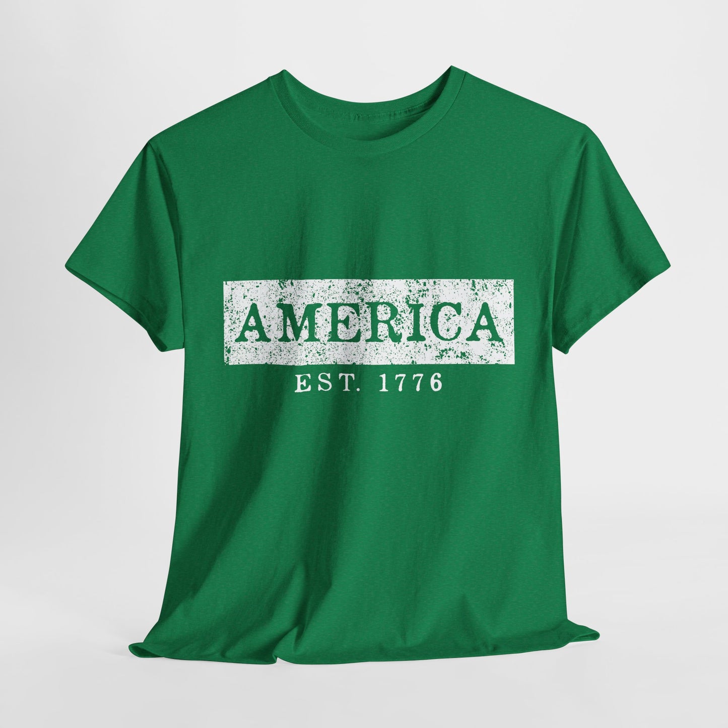 Patriotic Unisex Tee - America EST 1776, Vintage Style Shirt, Independence Day Gift, Casual Wear, Gifts for Him/Her - 13736