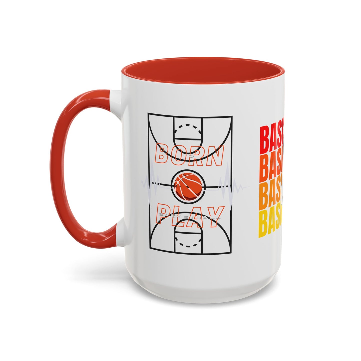 Basketball - Accent Coffee Mug (11, 15oz) - 10715