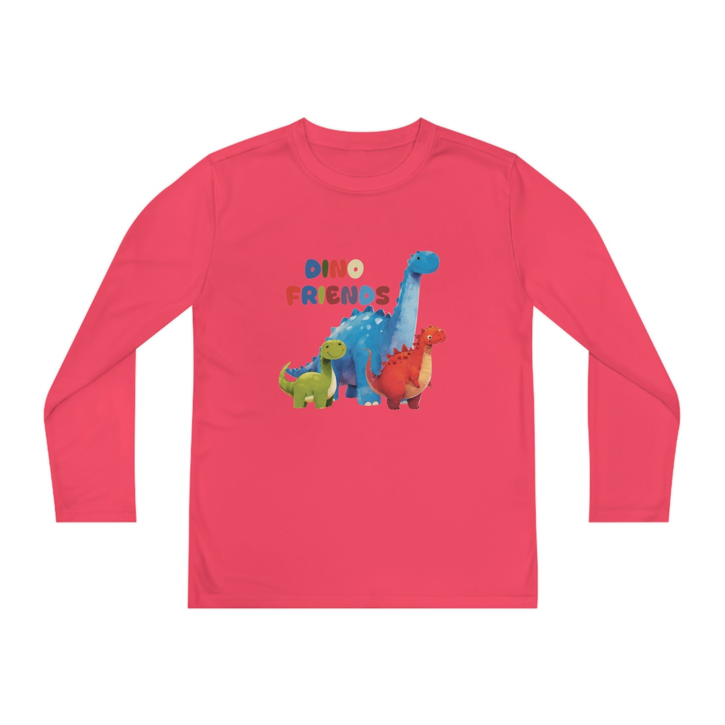 Dino Friends in Gobi - Youth Long Sleeve Competitor Tee