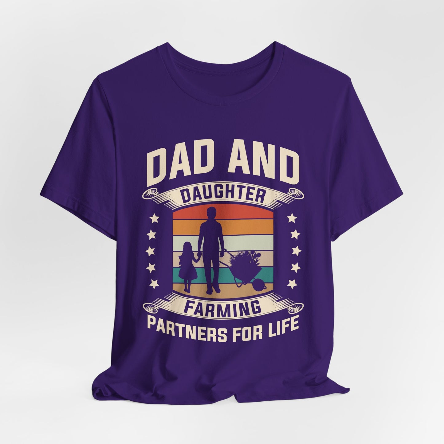 Dad & Daughter, Farming Partners For Life - Unisex Jersey Short Sleeve Tee - 13730