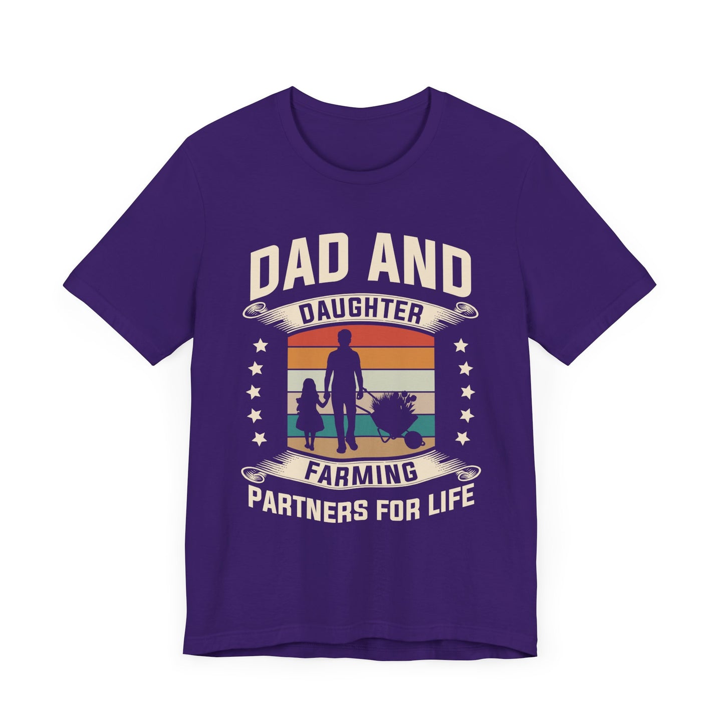 Dad & Daughter, Farming Partners For Life - Unisex Jersey Short Sleeve Tee - 13730