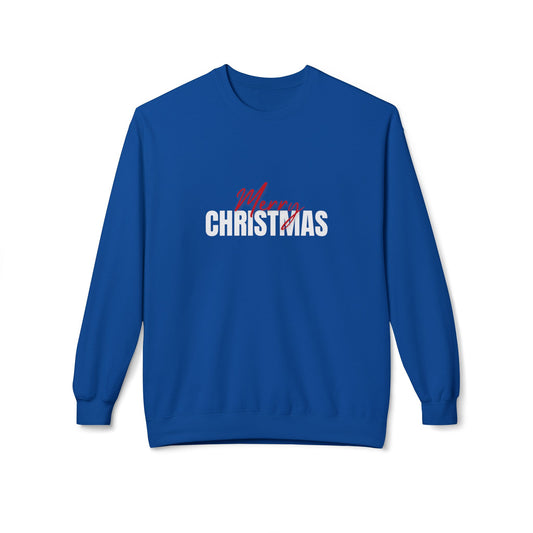 Merry Christmas - Unisex Midweight Softstyle Fleece Crewneck Sweatshirt - 10473