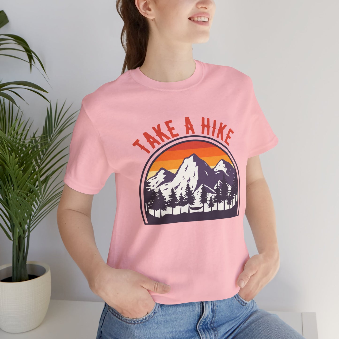 Camping: Take A Hike - Unisex Jersey Short Sleeve Tee