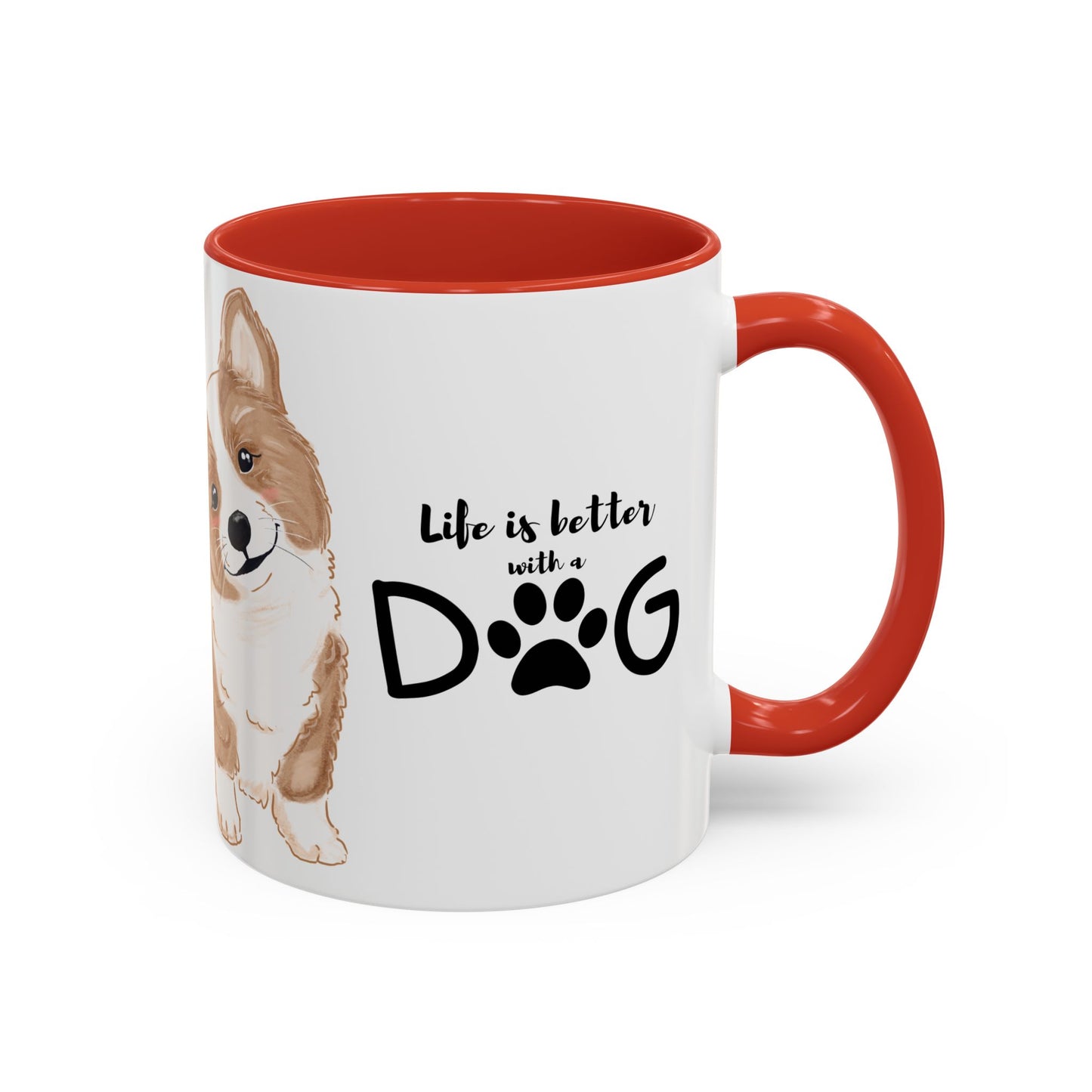 Did You Know There Are 300 Words For Love in Canine? -  Accent Coffee Mug (11, 15oz)