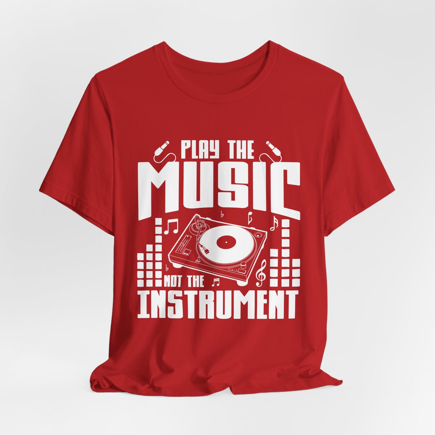 Play The Music Instrument - Unisex Jersey Short Sleeve Tee