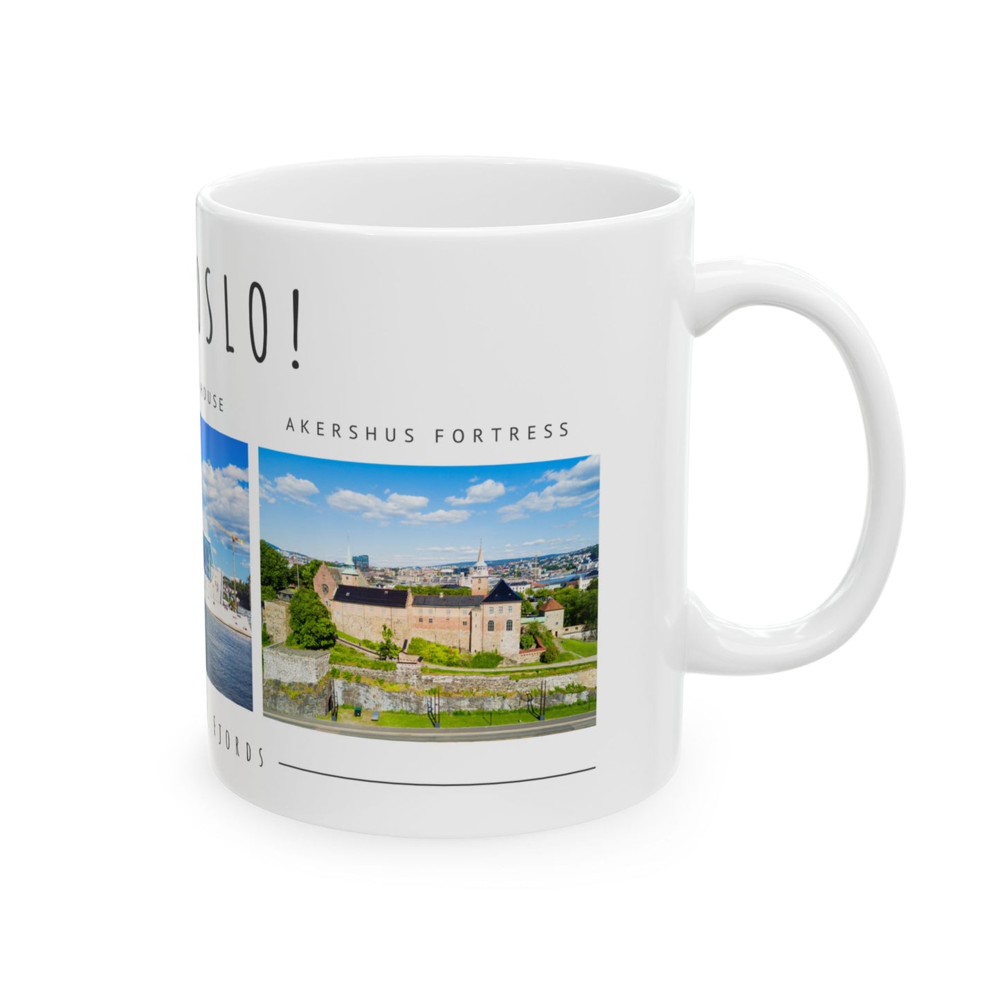 Hello Oslo Ceramic Mug - Perfect Gift for Travelers and Coffee Lovers - 11oz & 15oz - 12096