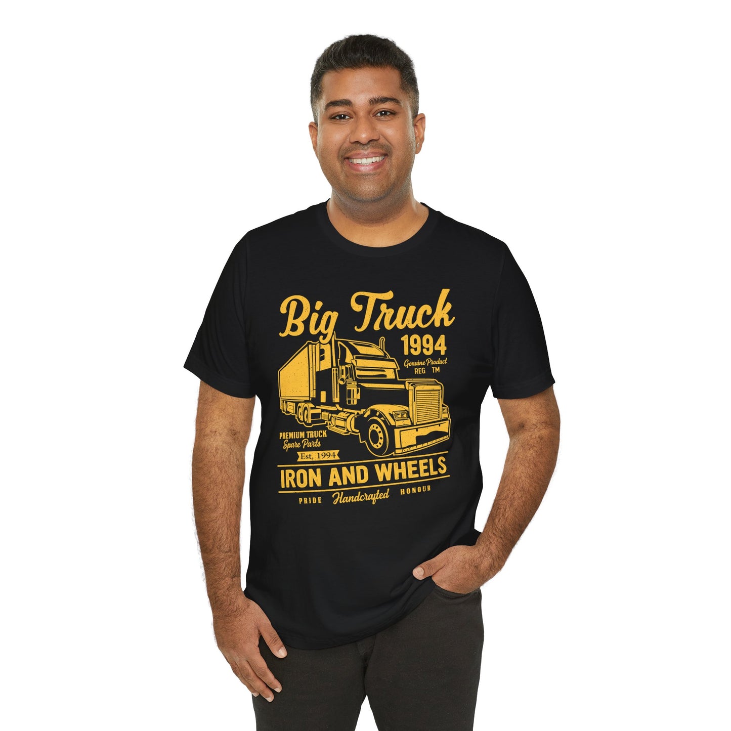 Car & Truck: Big Truck, Iron & Wheels - Unisex Jersey Short Sleeve Tee - 12572