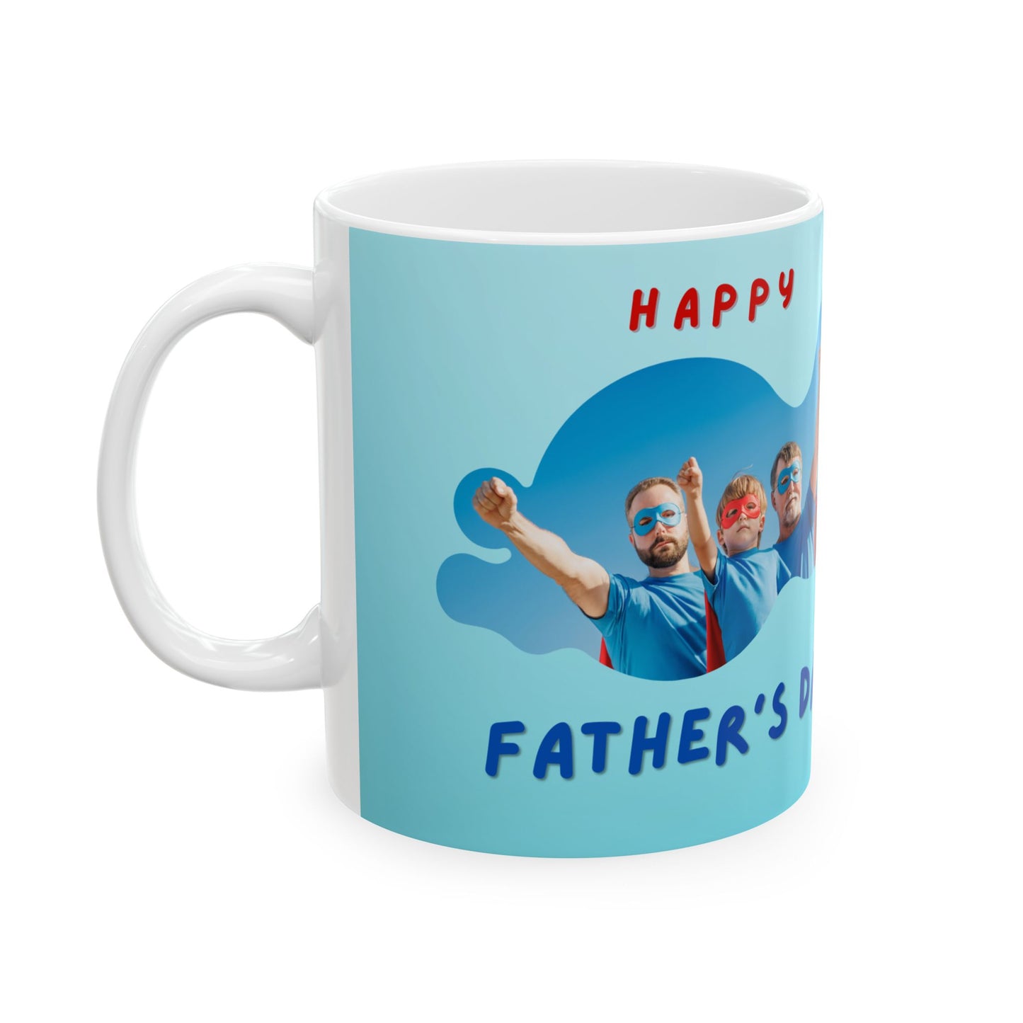 Happy Father's Day Ceramic Mug – Unique Gift for Dads, Coffee Lover's Mug, Fun Drinkware, Personalized Father's Day Present - 14020