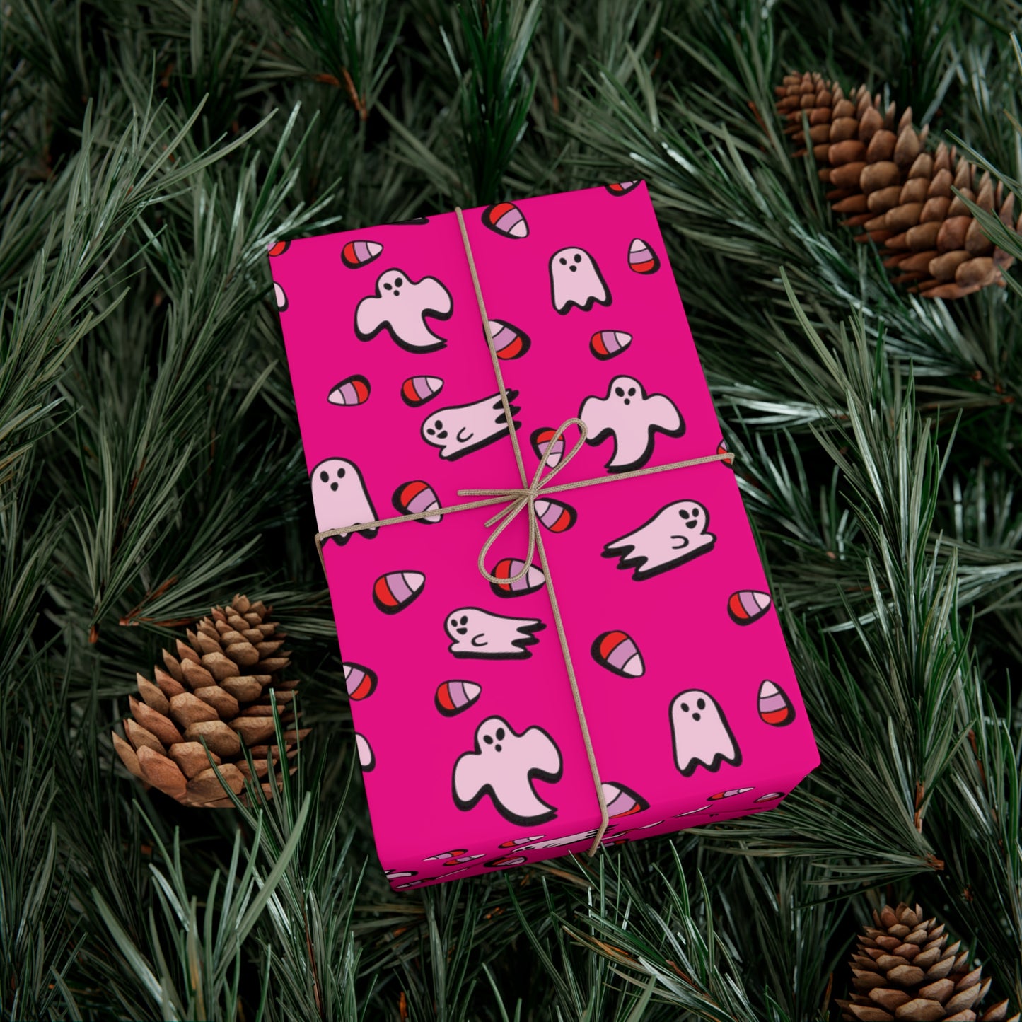 Pink Ghost - Gift Wrap Papers - 13849
