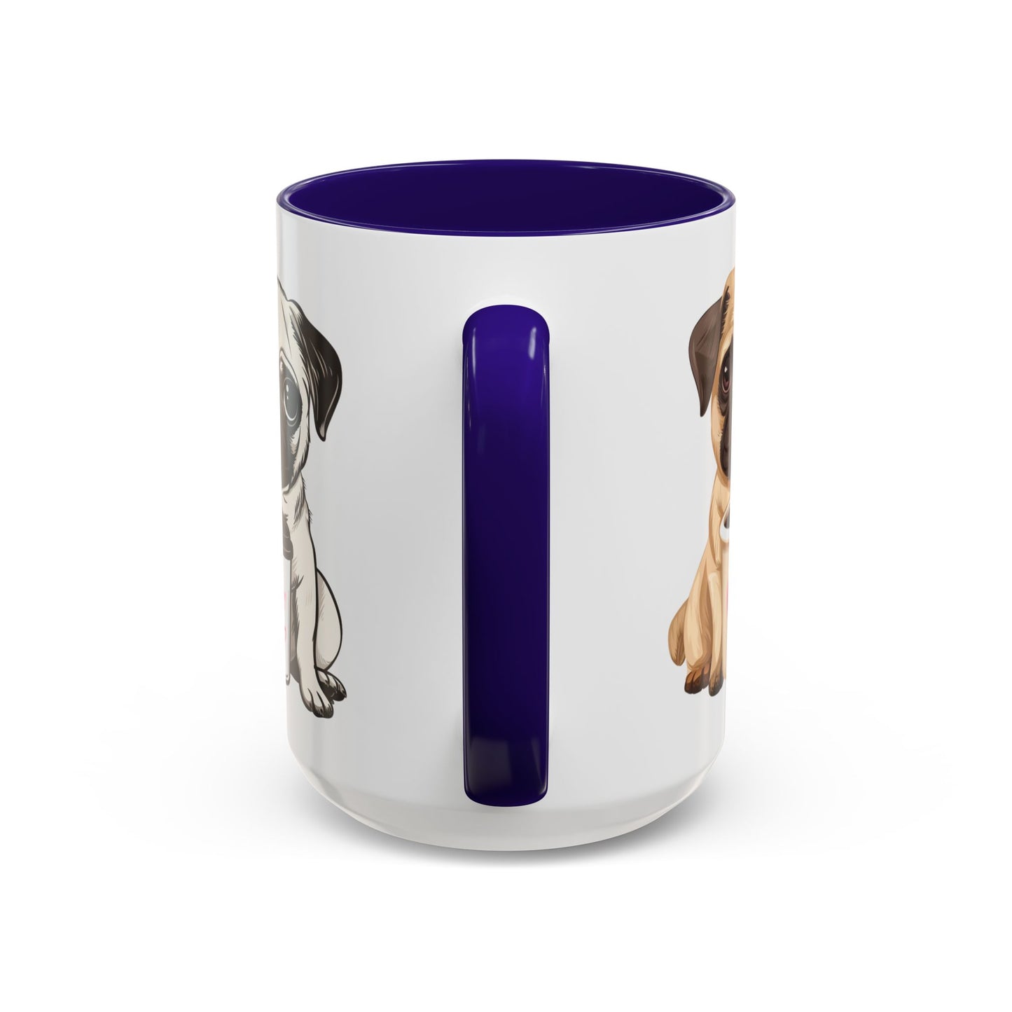 A Pug in Hand, Coffee in the Other—Perfect Morning - Colorful Mugs, 11oz - 10630