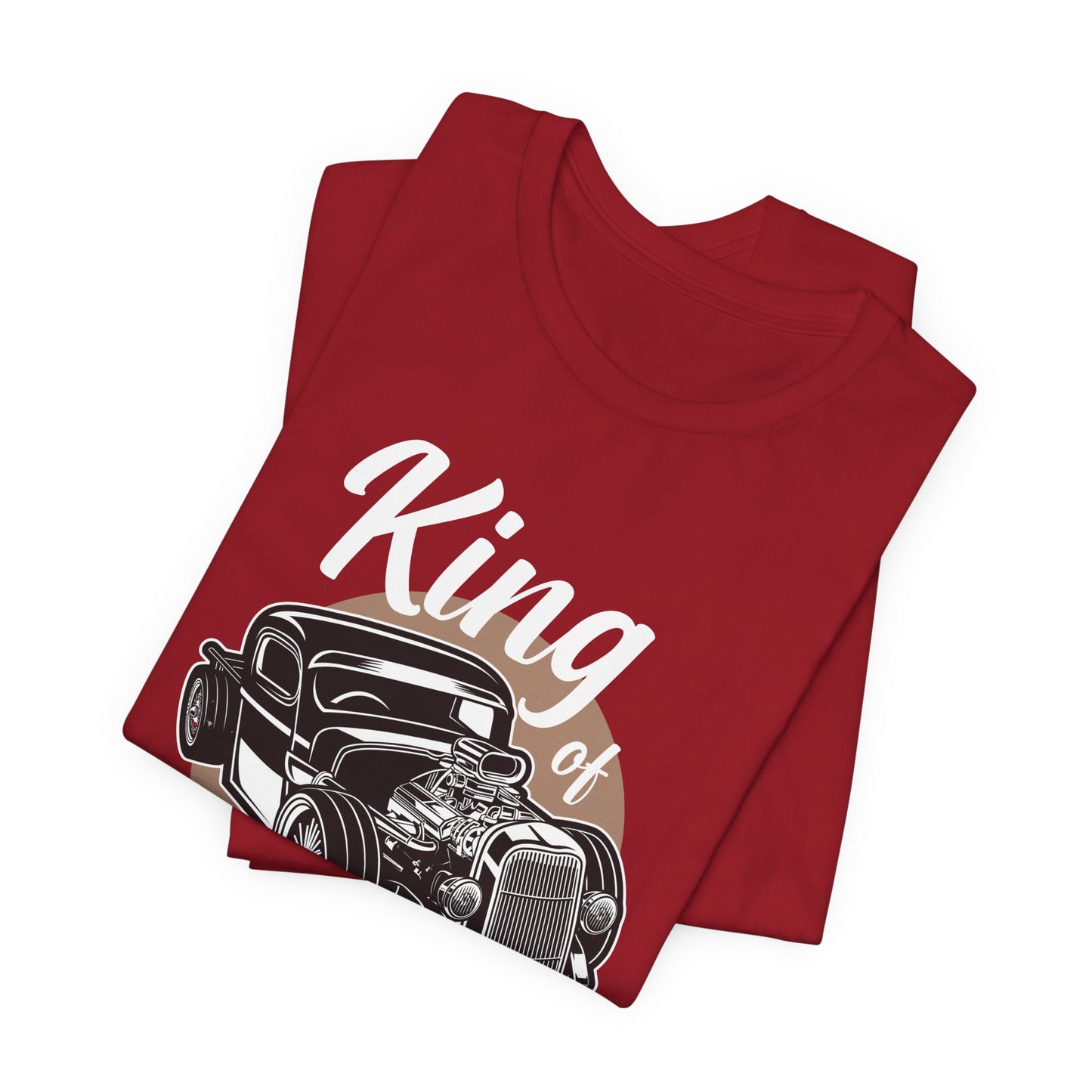 King of the Road, Vintage Custom Engine - Unisex Jersey Short Sleeve Tee