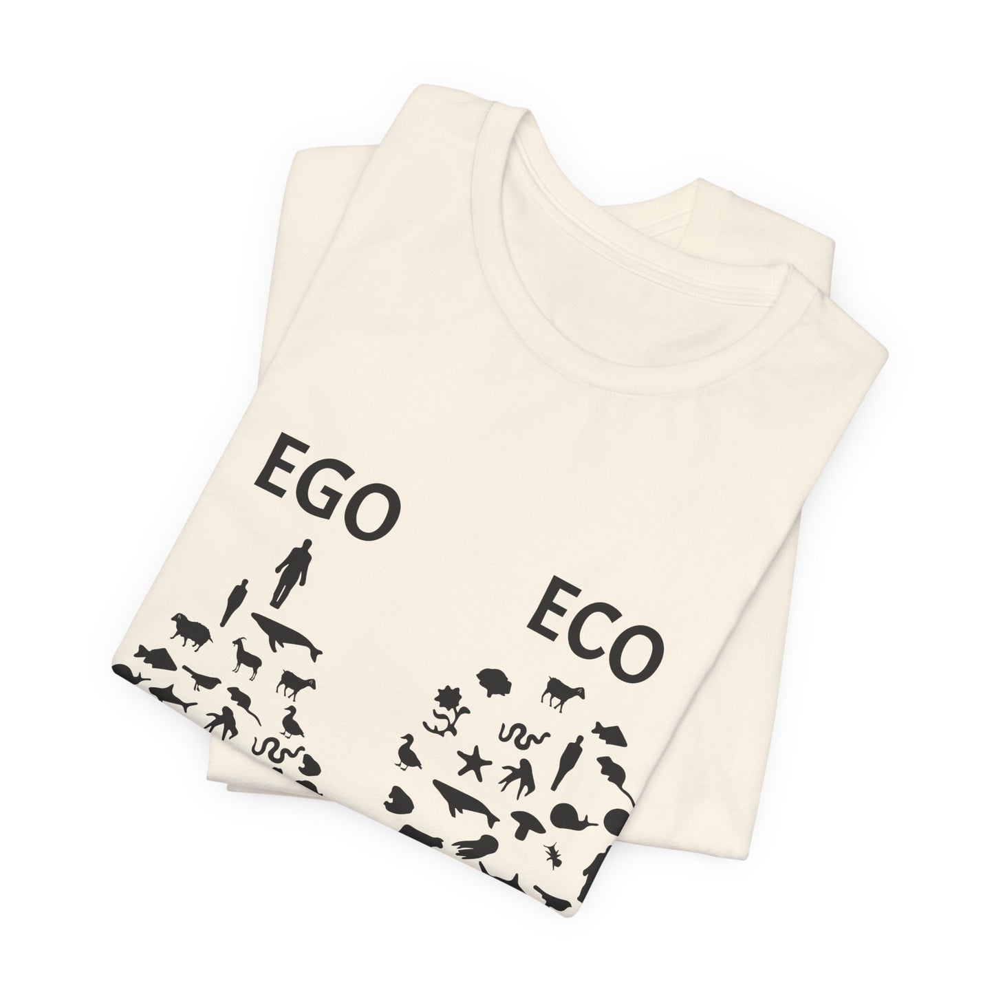 Vegan: Ego vs Eco - Unisex Jersey Short Sleeve Tee - 12368