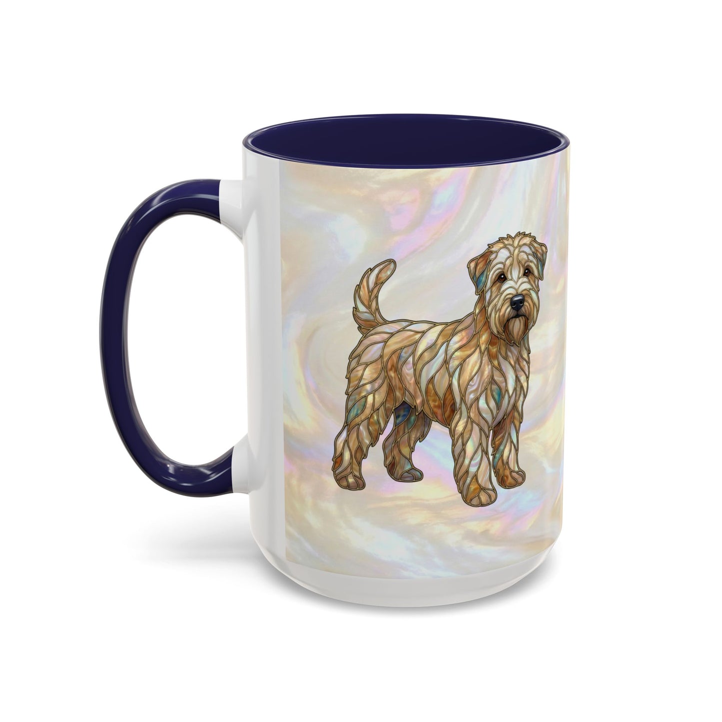 Wheaten Terrier Accent Coffee Mug – Stained Glass Design 11/15oz - 14651