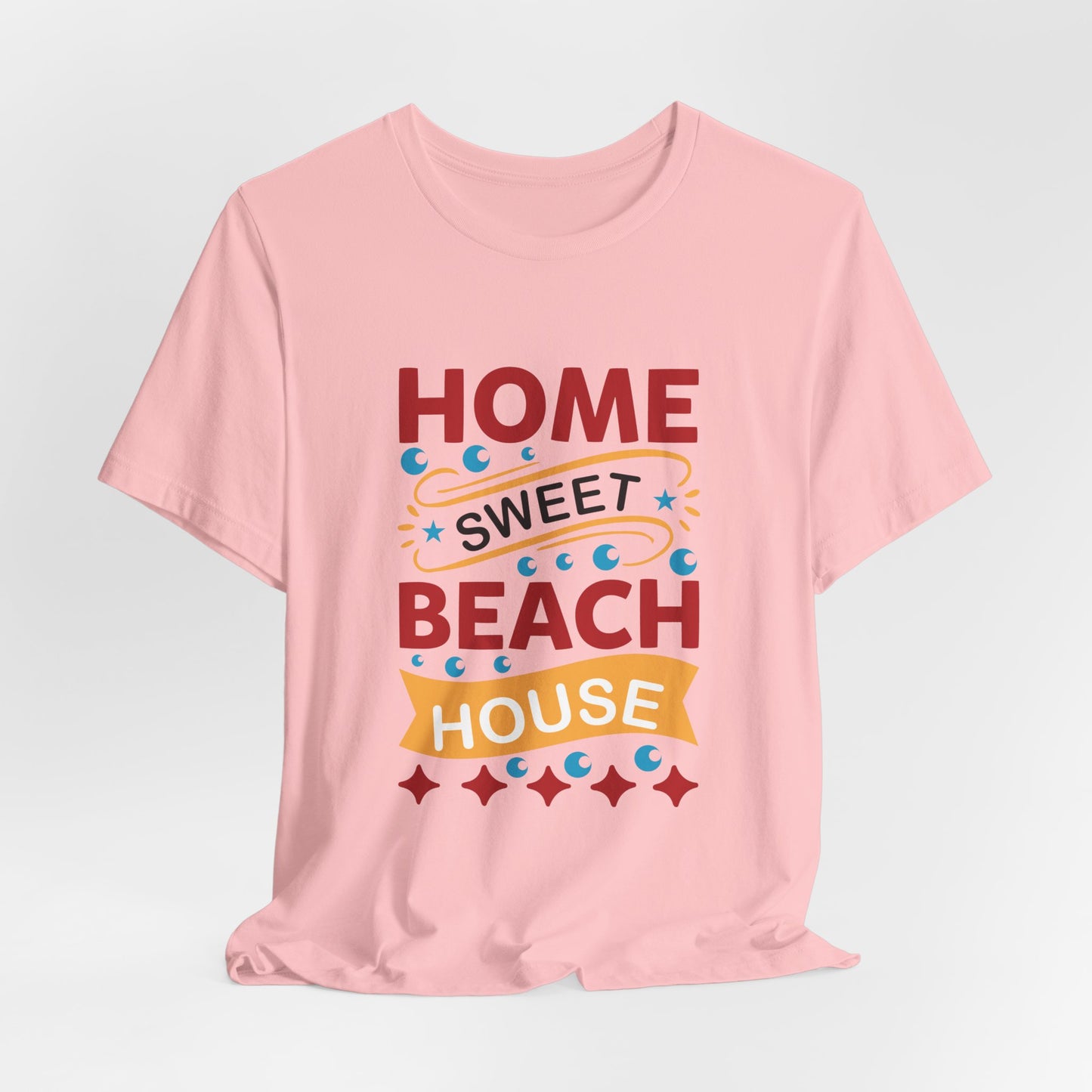Home Sweet, Beach House - Unisex Jersey Short Sleeve Tee - 13233