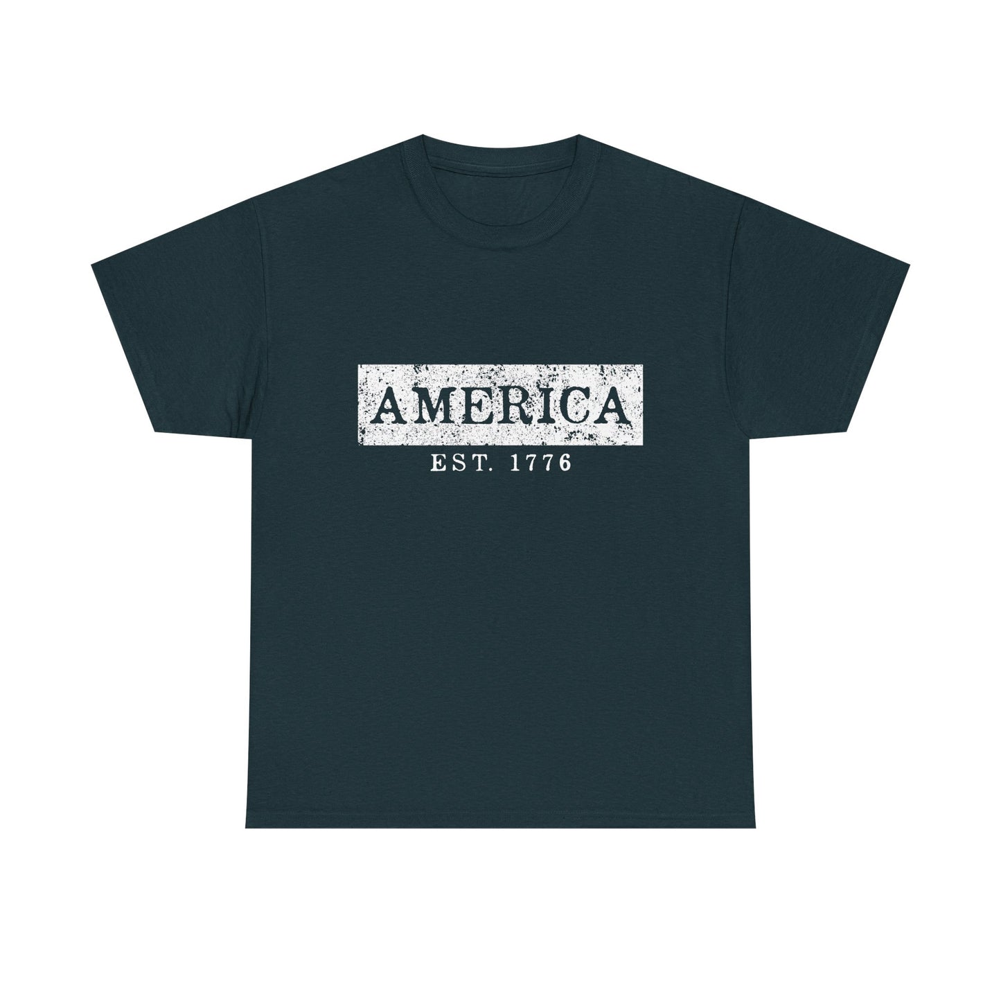 Patriotic Unisex Tee - America EST 1776, Vintage Style Shirt, Independence Day Gift, Casual Wear, Gifts for Him/Her - 13736