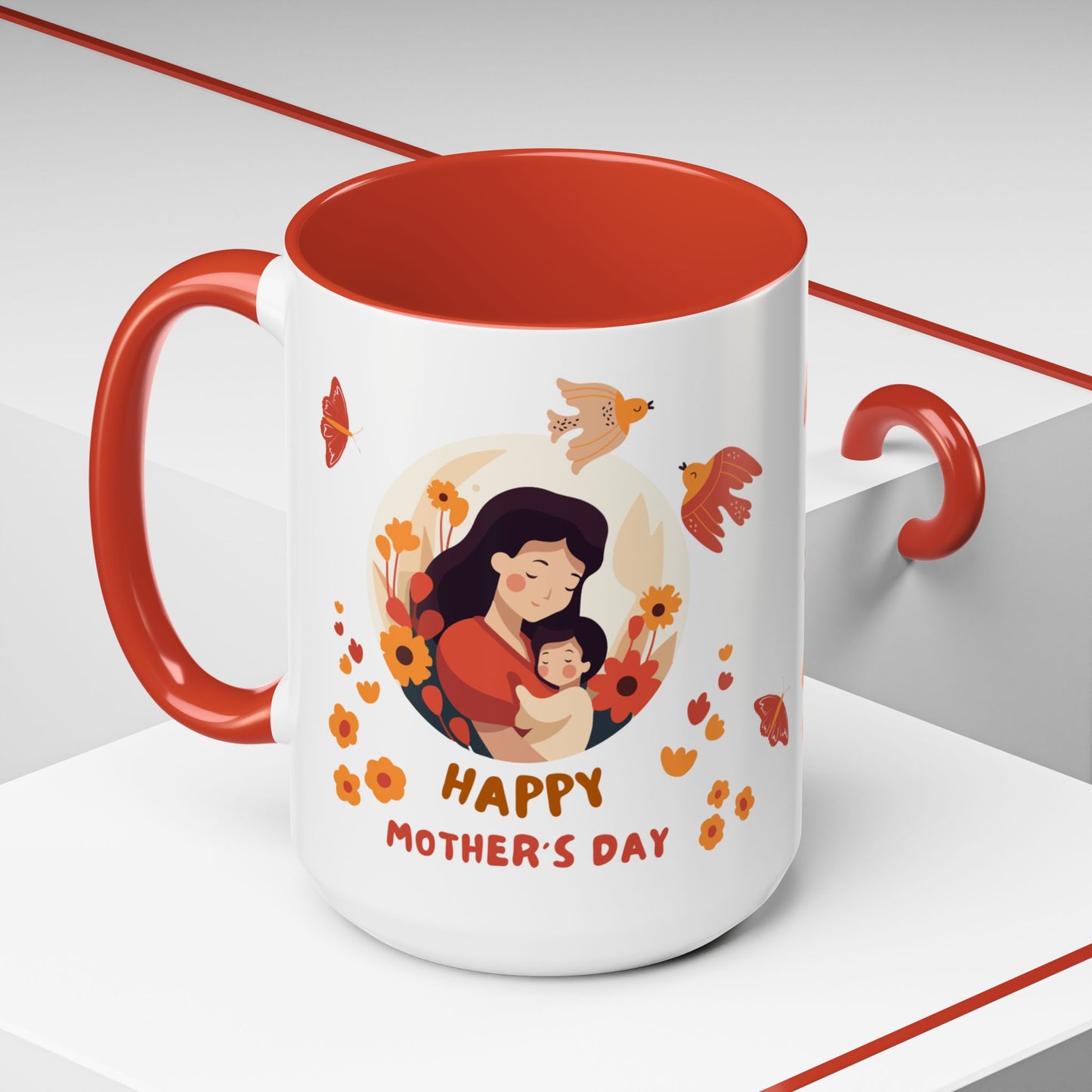 Happy Mother's Day - Accent Coffee Mug (11, 15oz) - 10885