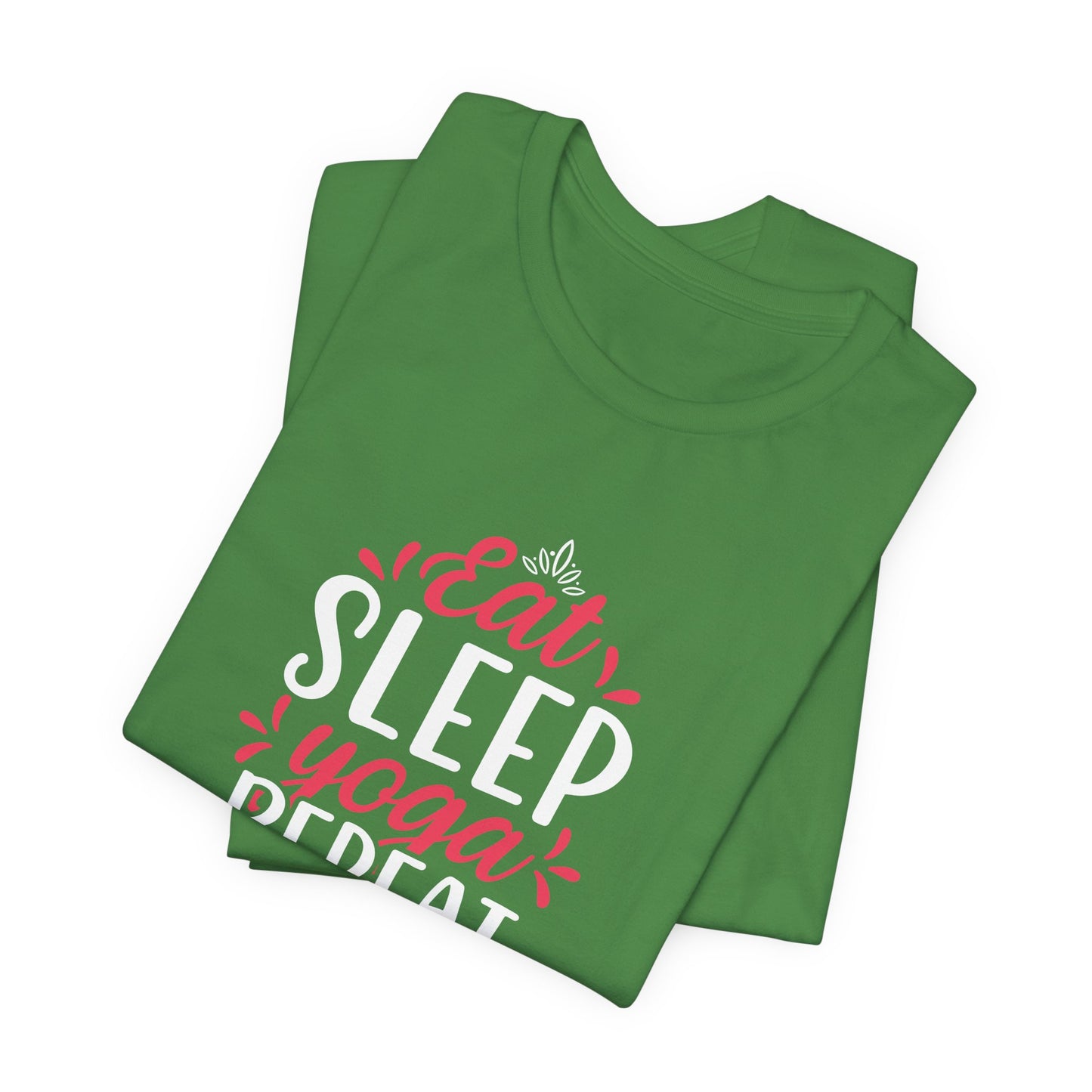 Eat, Sleep, Yoga, Repeat - Unisex Jersey Short Sleeve Tee