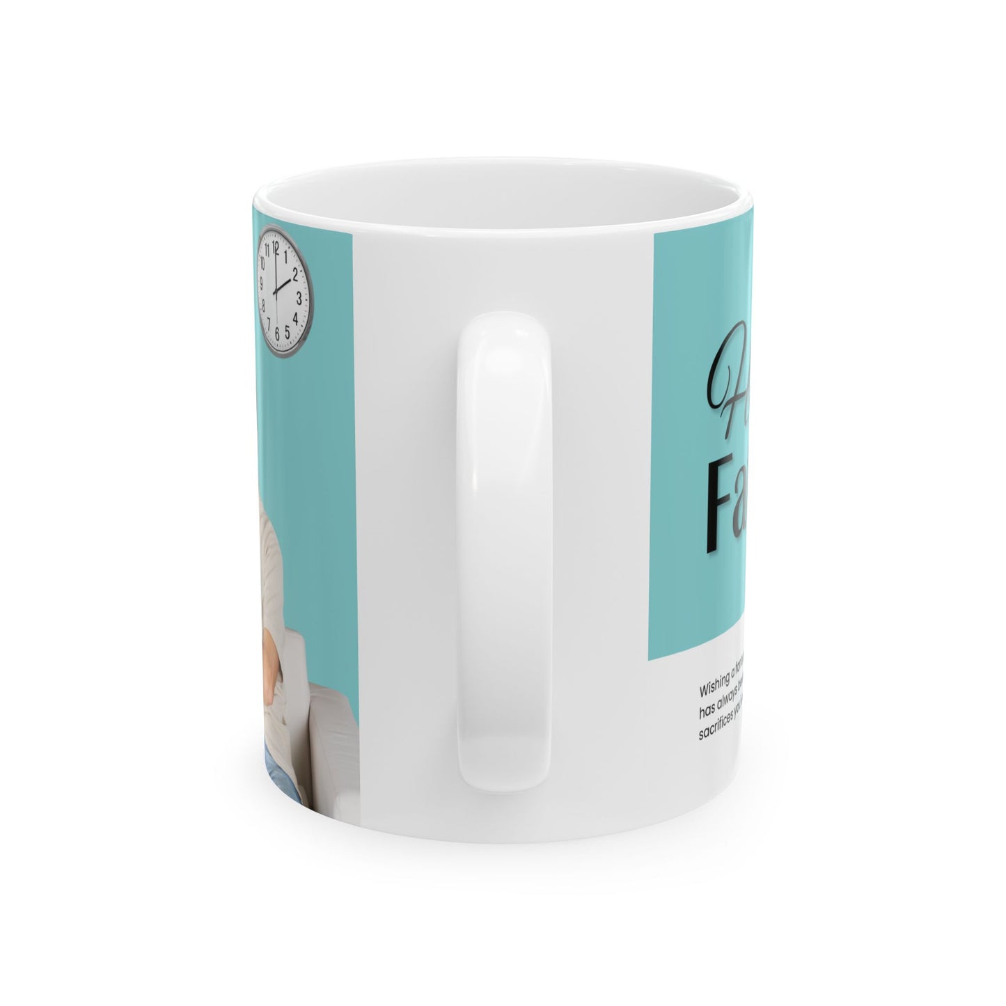 Happy Father's Day Ceramic Mug, Photo Customizable - 11oz and 15oz - 12902