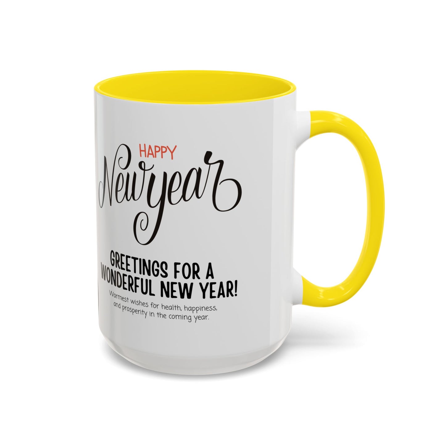 Happy New Year - Accent Coffee Mug (11, 15oz) - 10891