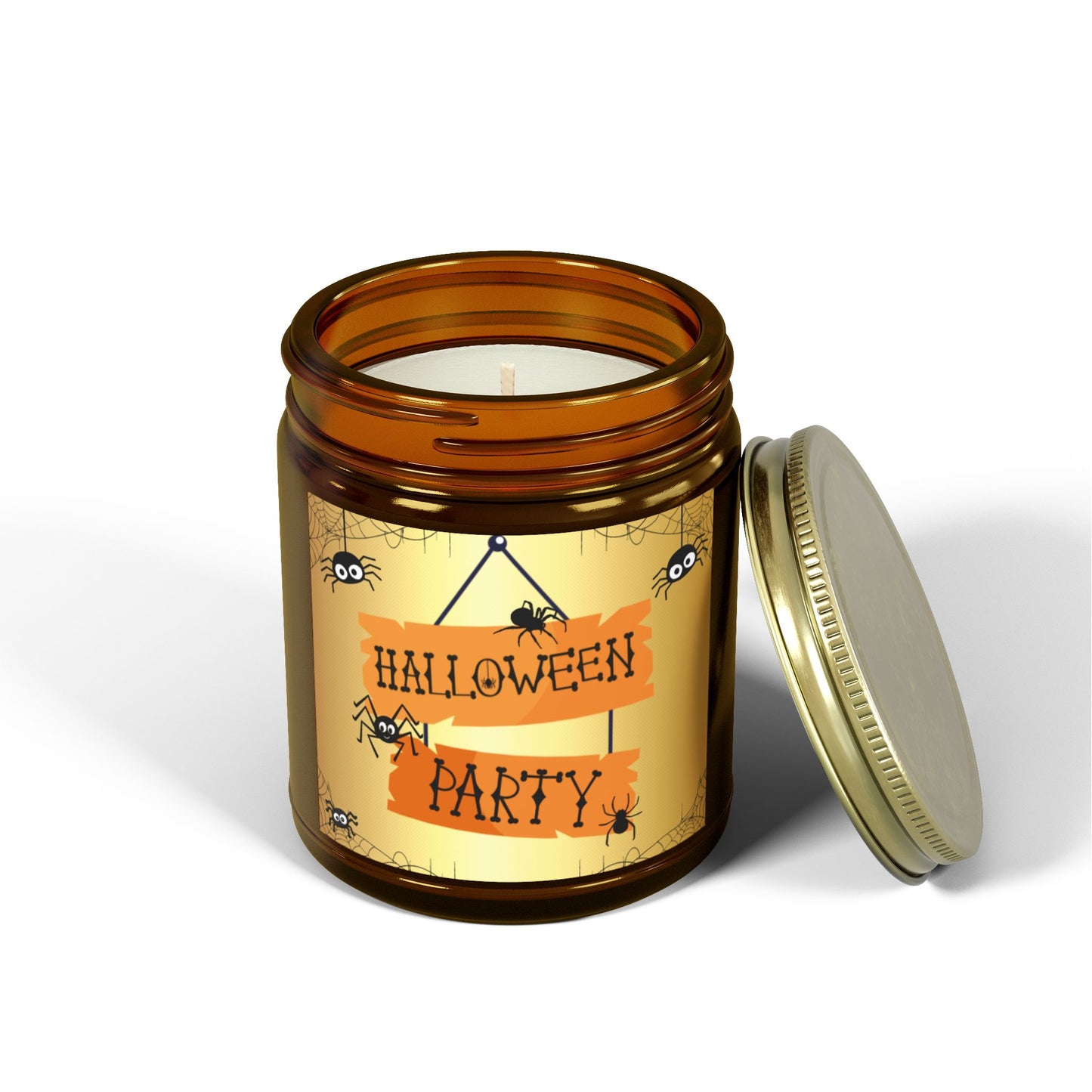 Halloween Party - Scented Coconut Apricot Candles (4oz, 9oz) - 14100
