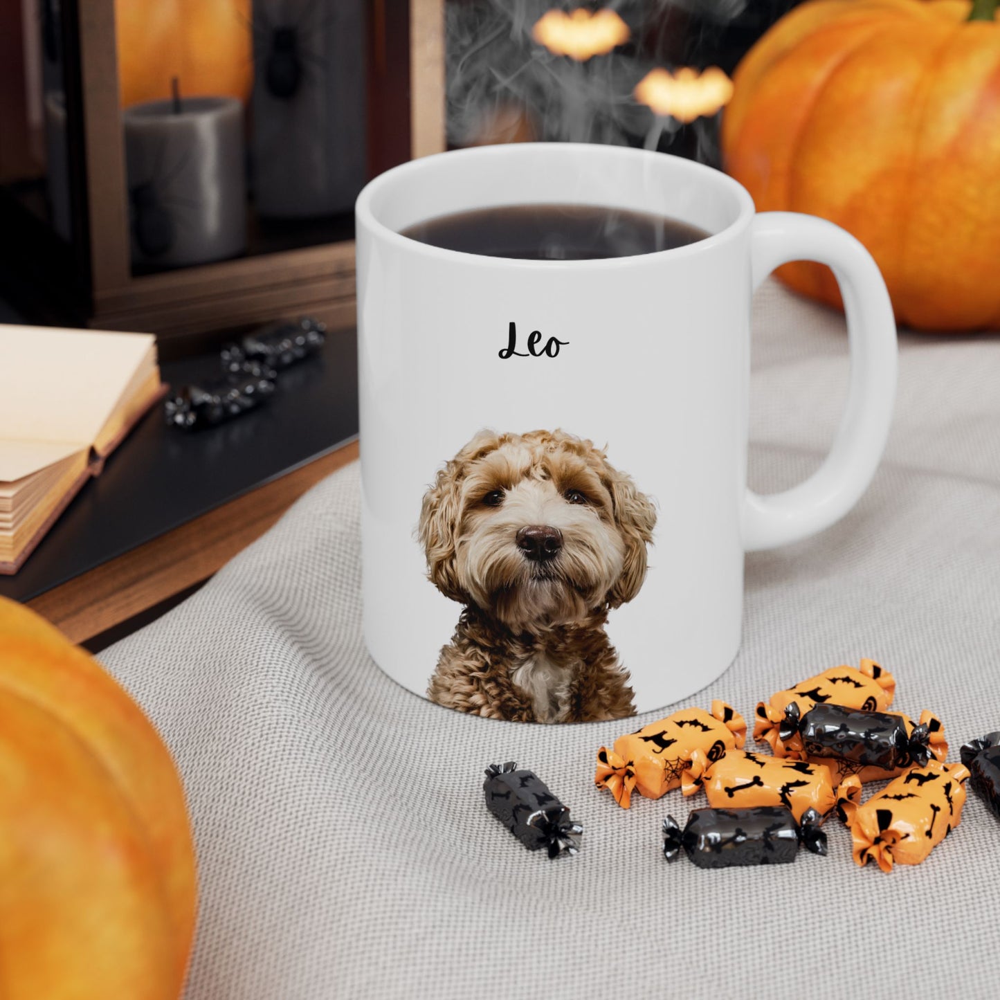 Personalized Pet Lover Ceramic Mug, Dog Lover Gift, Cute Coffee Cup, Animal Lover Mug, Customizable Pet Mug - 14172