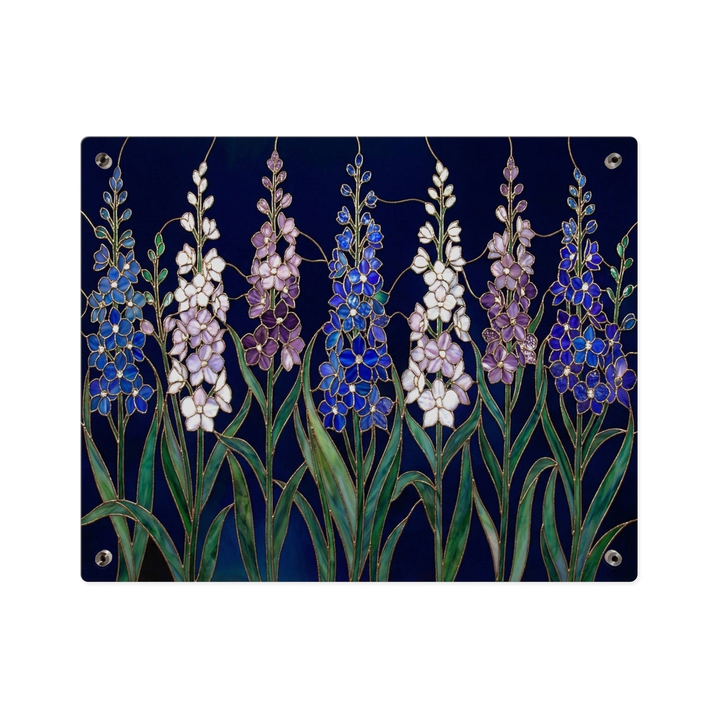 Larkspur Floral Acrylic Wall Art — 14605