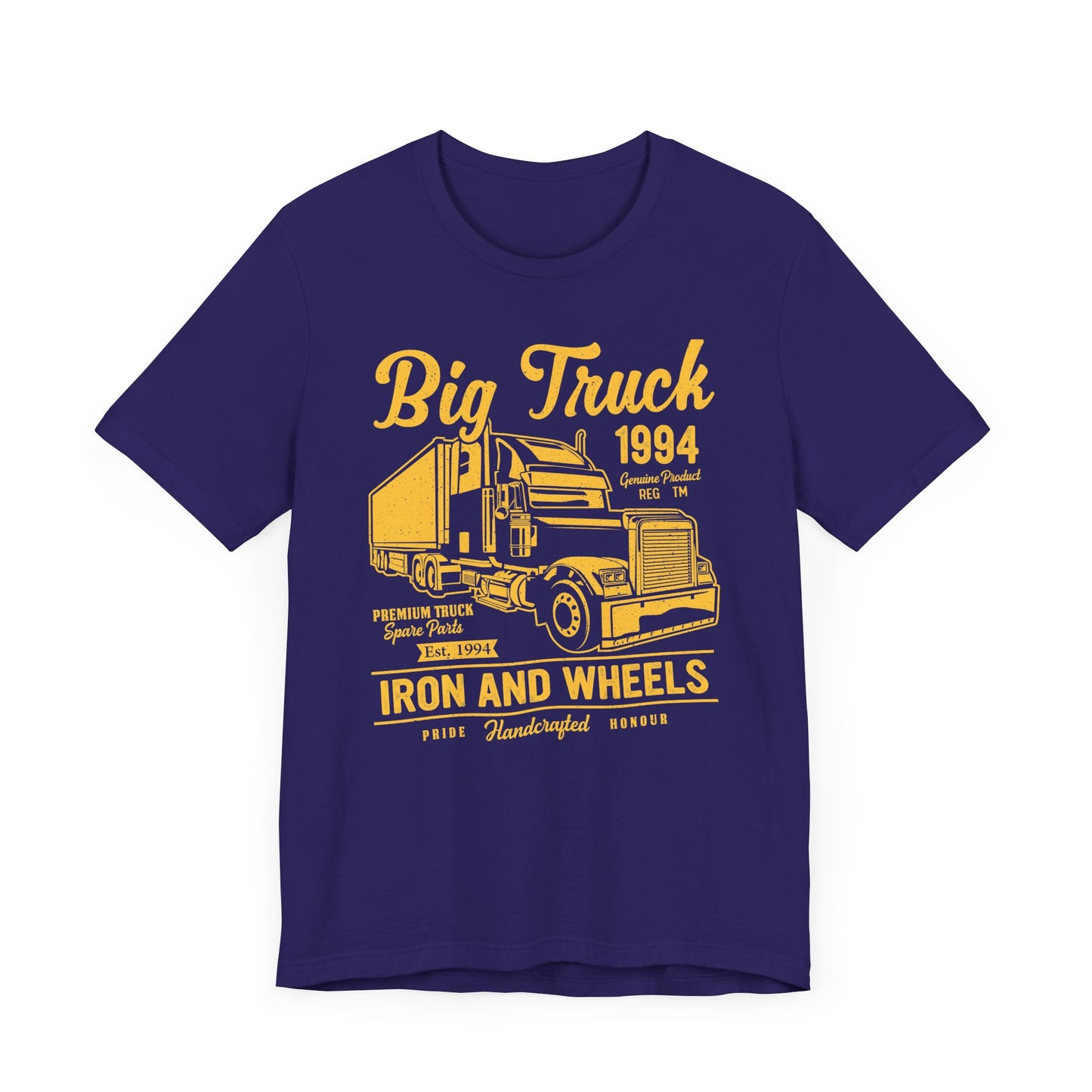Car & Truck: Big Truck, Iron & Wheels - Unisex Jersey Short Sleeve Tee - 12572