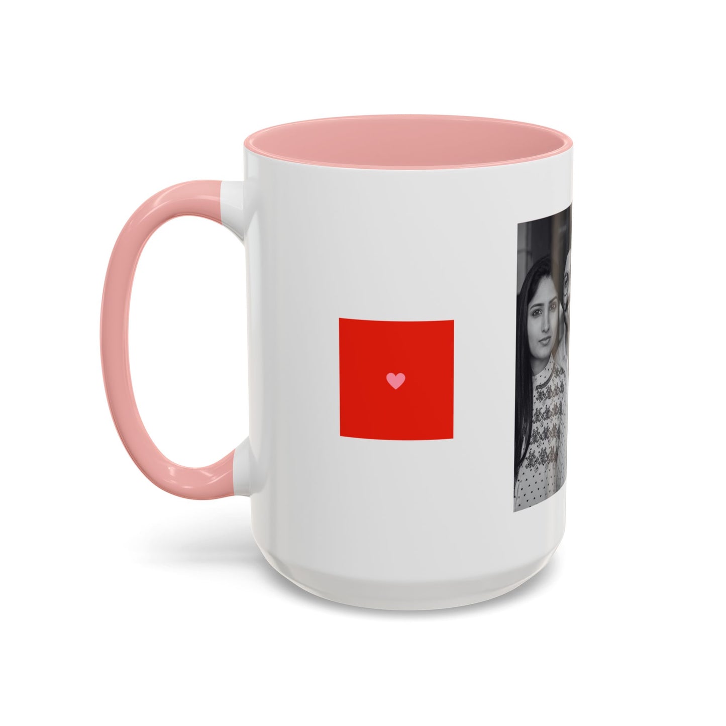 The Better Half, Couple's Photo, Customizable - Accent Coffee Mug (11, 15oz) - 10992