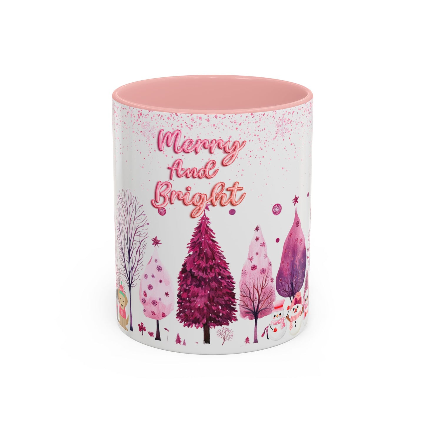 Merry and Bright - Accent Coffee Mug (11, 15oz)