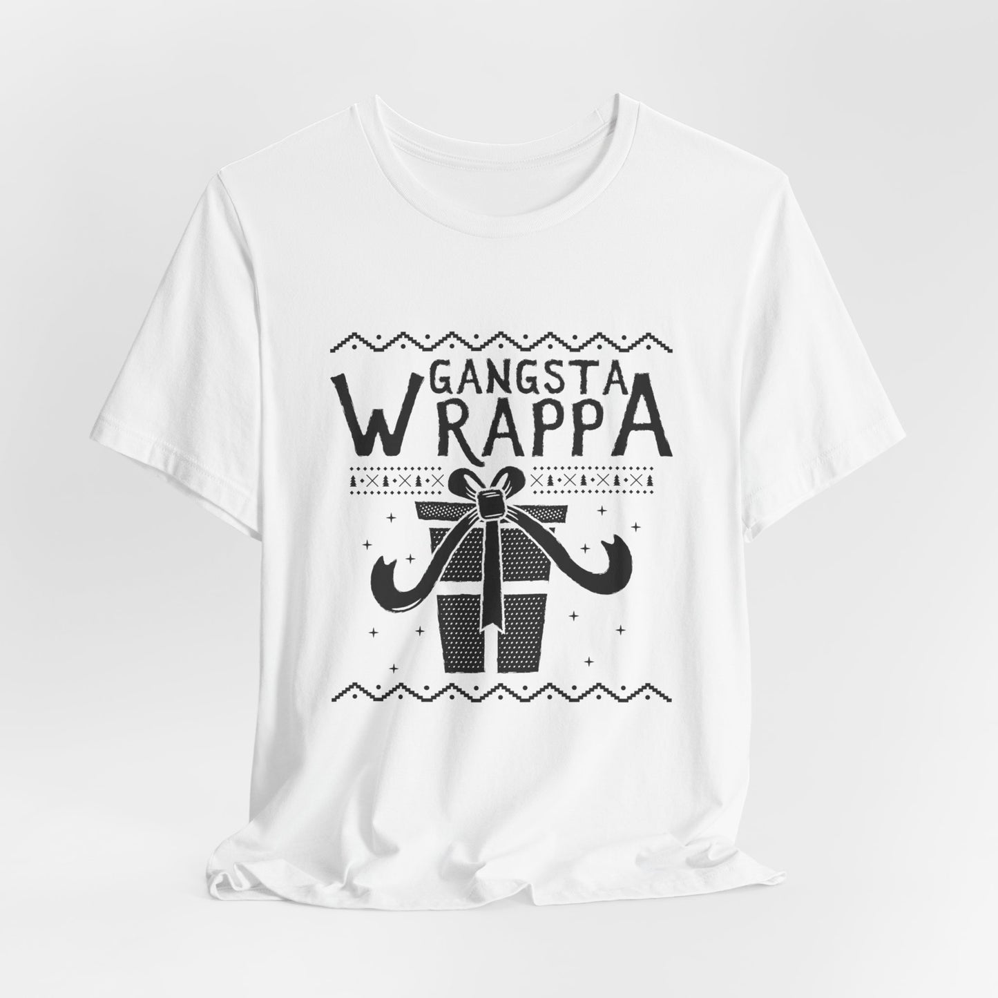 Christmas: Gangsta Wrappa - Unisex Jersey Short Sleeve Tee