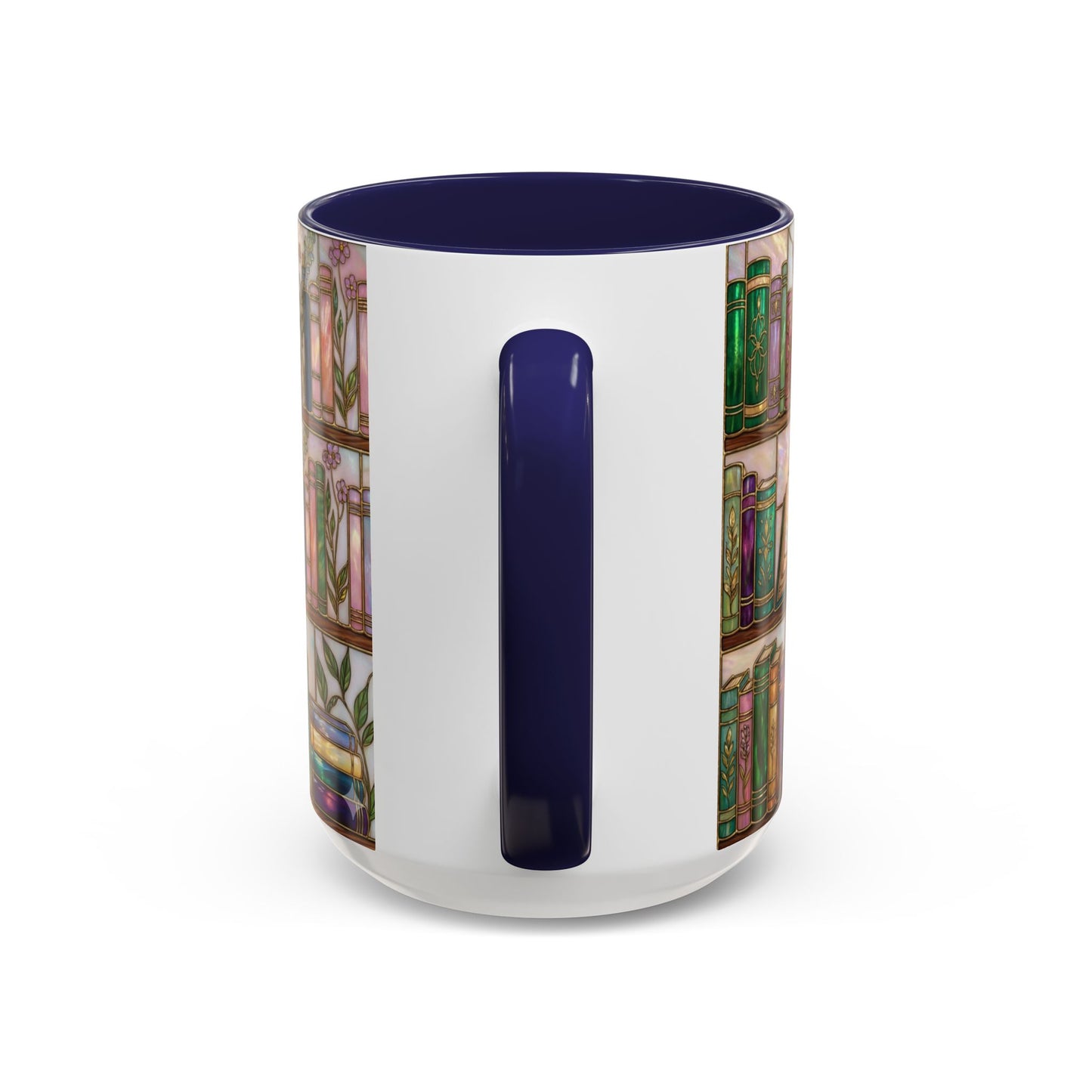 Bookish Accent Coffee Mug — Stained Glass Design (11/15 oz) - 14528