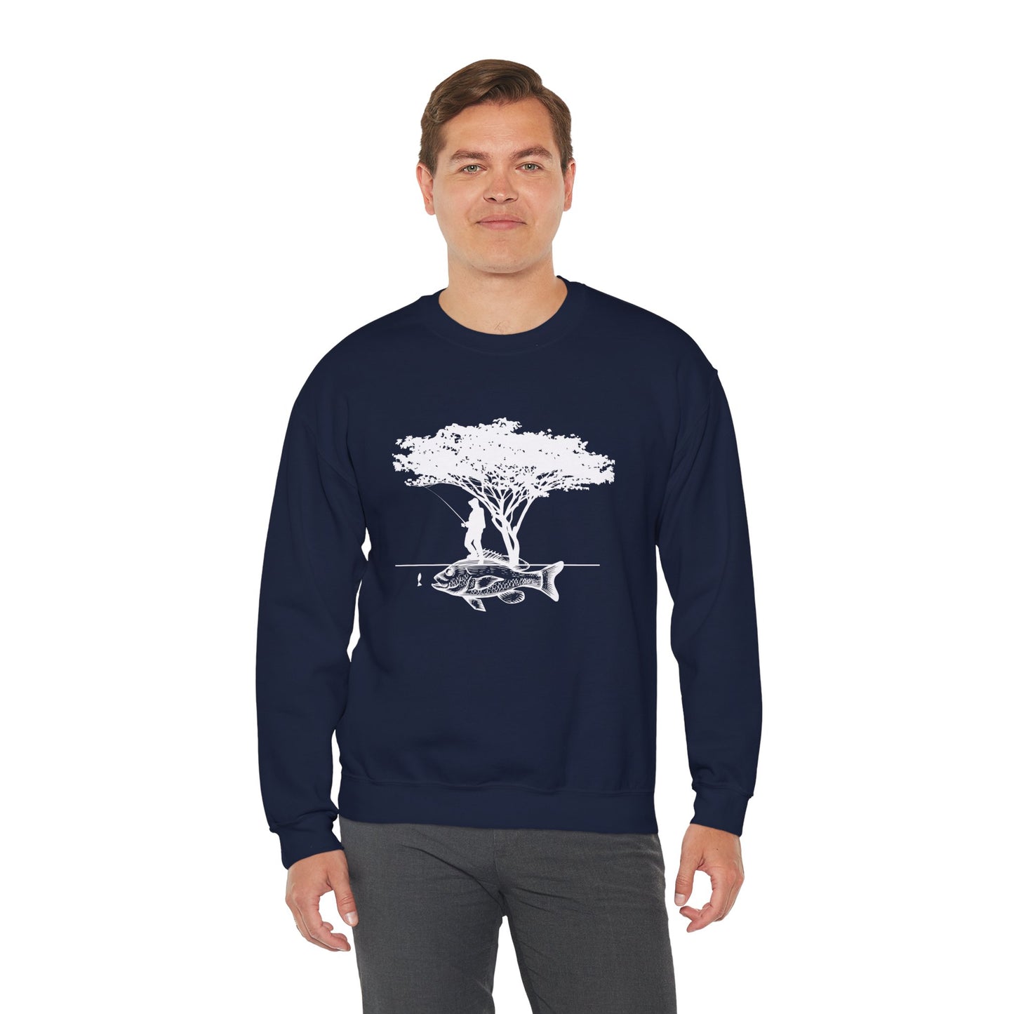 Fishing - Unisex Heavy Blend™ Crewneck Sweatshirt - 12334