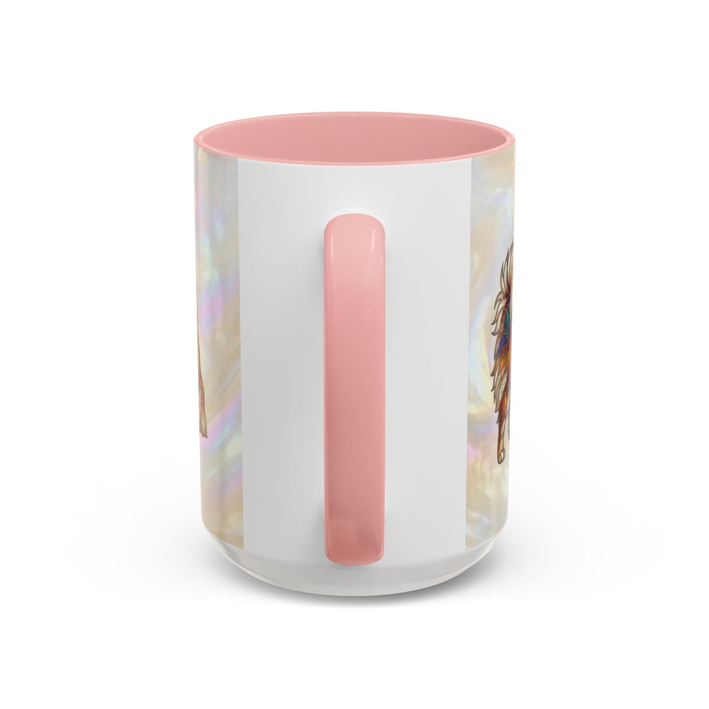 Pomeranian Accent Coffee Mug — Stained Glass Design (11/15oz) - 14638