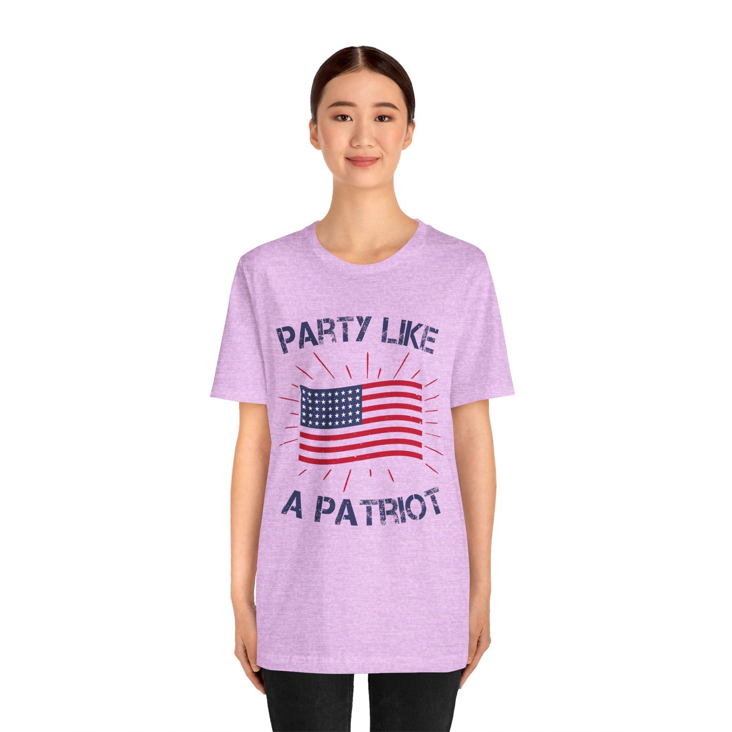 Party Like a Patriot Unisex Tee, Celebrate Independence Day, 4th of July Outfit, American Pride Shirt, Gift for Patriots - 13832