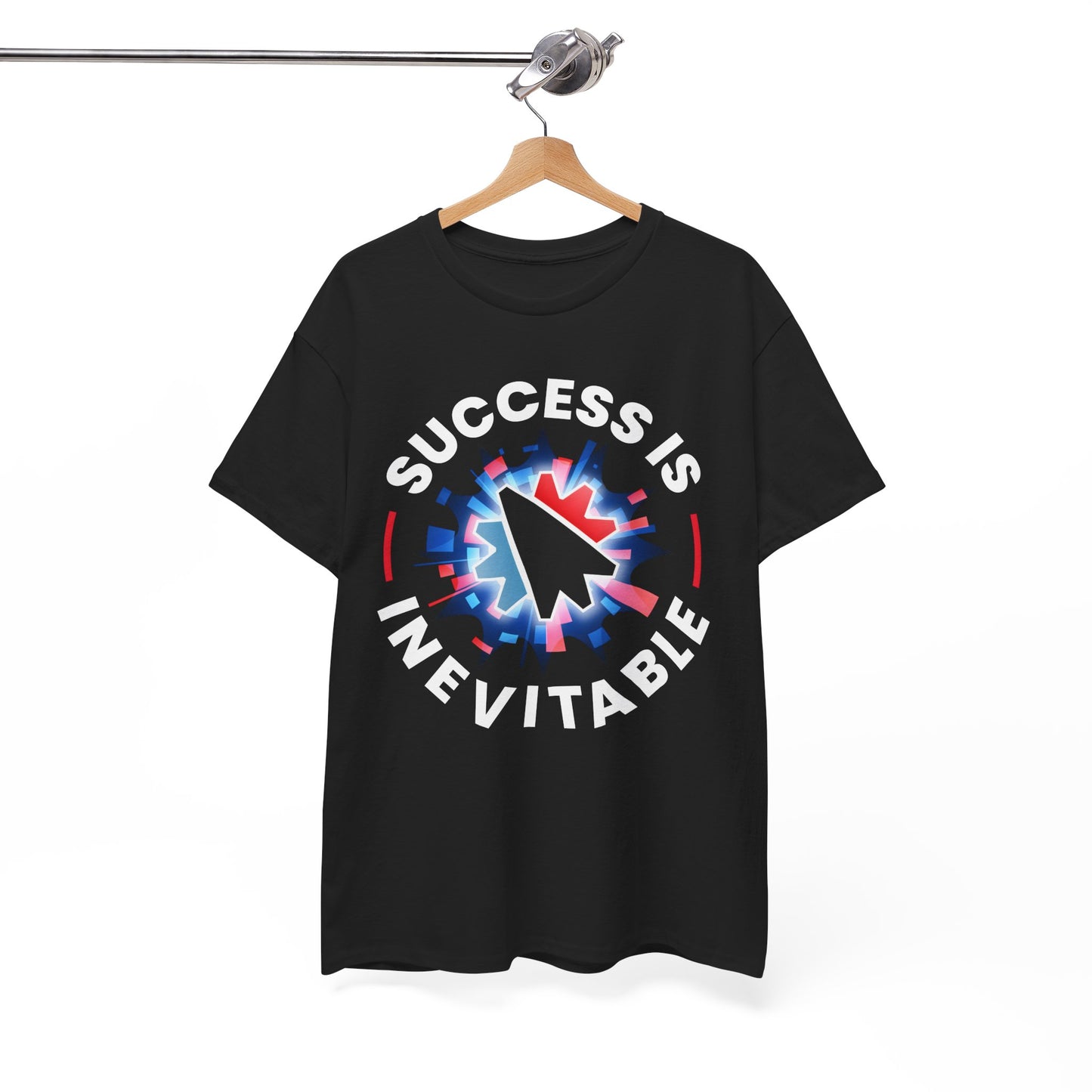 Success Is Inevitable T-Shirt – Motivational Graphic Tee with Cursor Design - 14884