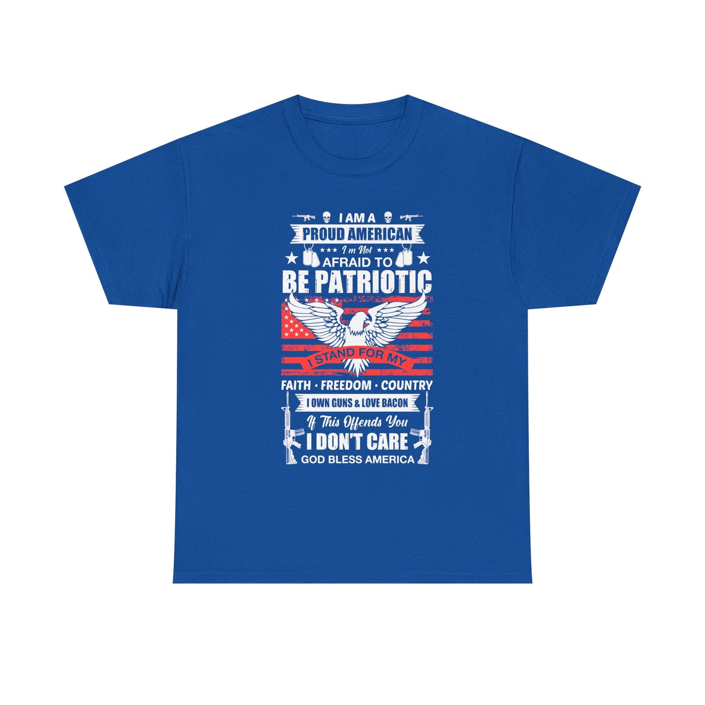 Unisex Patriotic Tee - Proud American T-Shirt, 4th of July Gift, Freedom Shirt, Memorial Day Apparel, Casual Wear - 13789