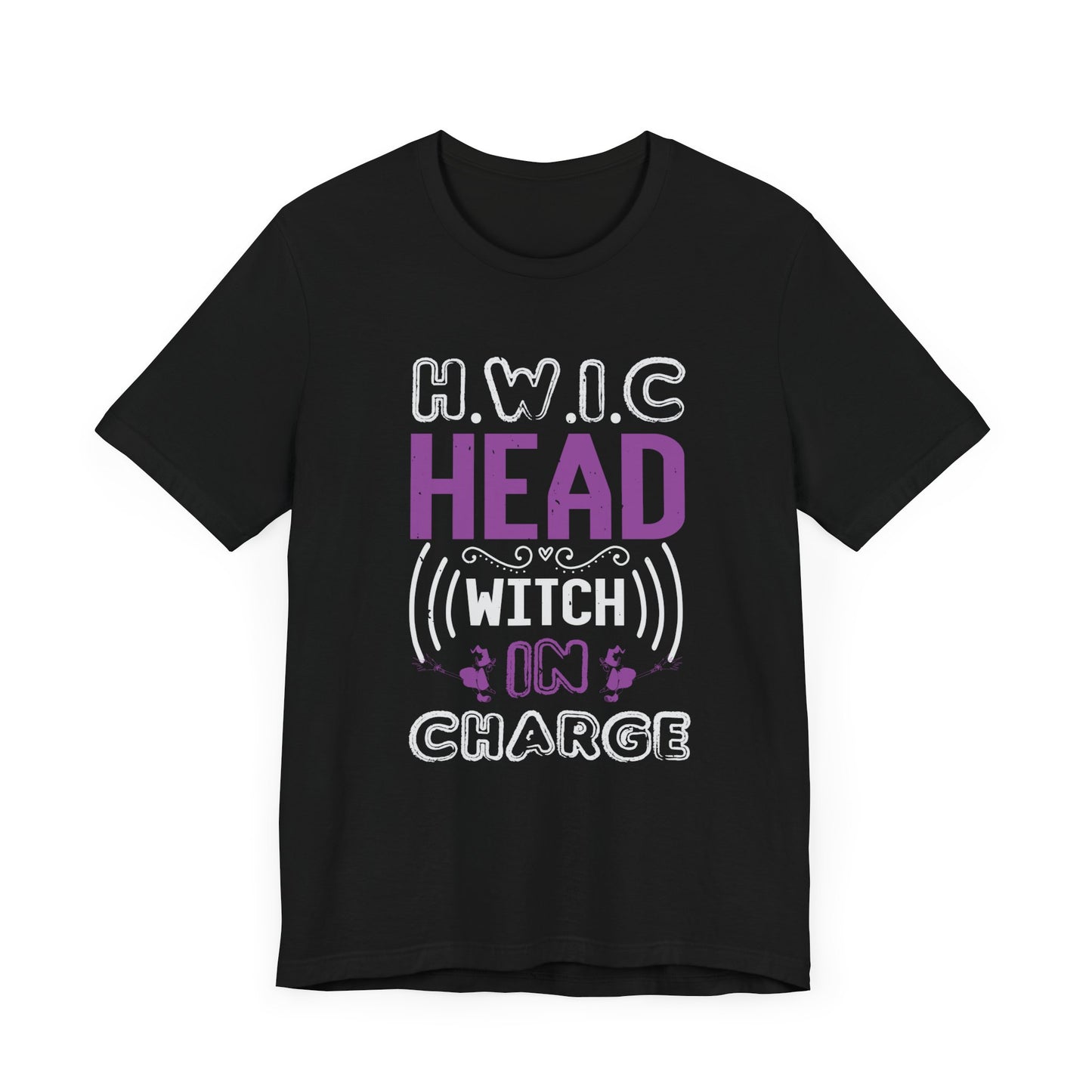 H.W.I.C. (Head Witch in Charge) - Unisex Jersey Short Sleeve Tee