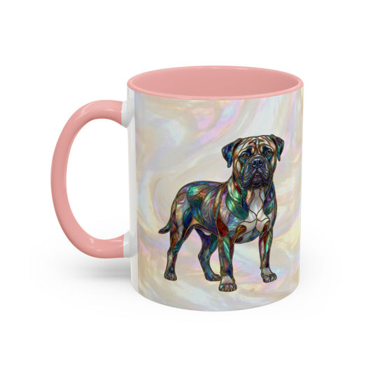 Bull Mastiff Accent Coffee Mug -Stained Glass Style (11/15oz) 14622