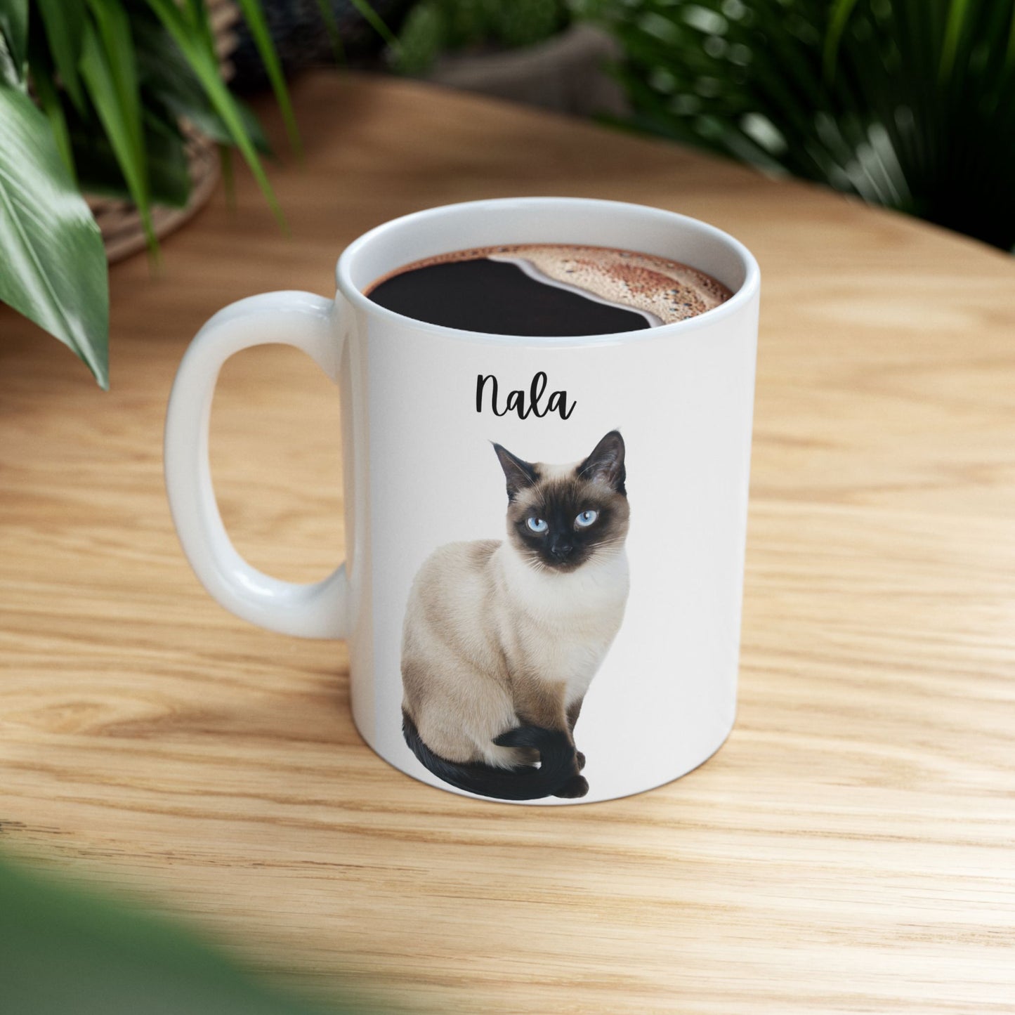 Ceramic Cat Mug, Cute Cat Coffee Cup, Pet Lover Gift, Animal Lover Mug, Funny Cat Lover Present - 14205