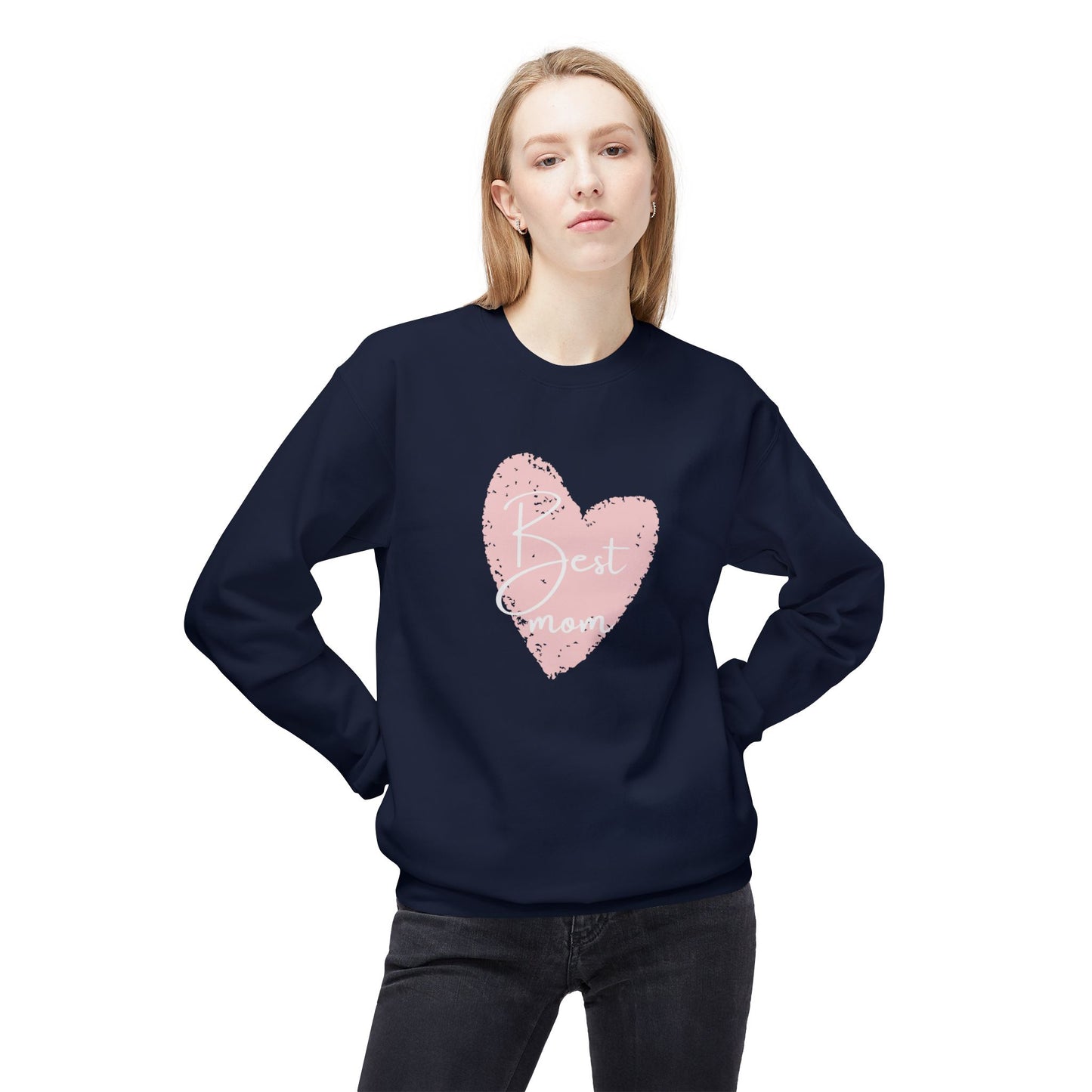 Best Mom - Unisex Midweight Softstyle Fleece Crewneck Sweatshirt - 11804