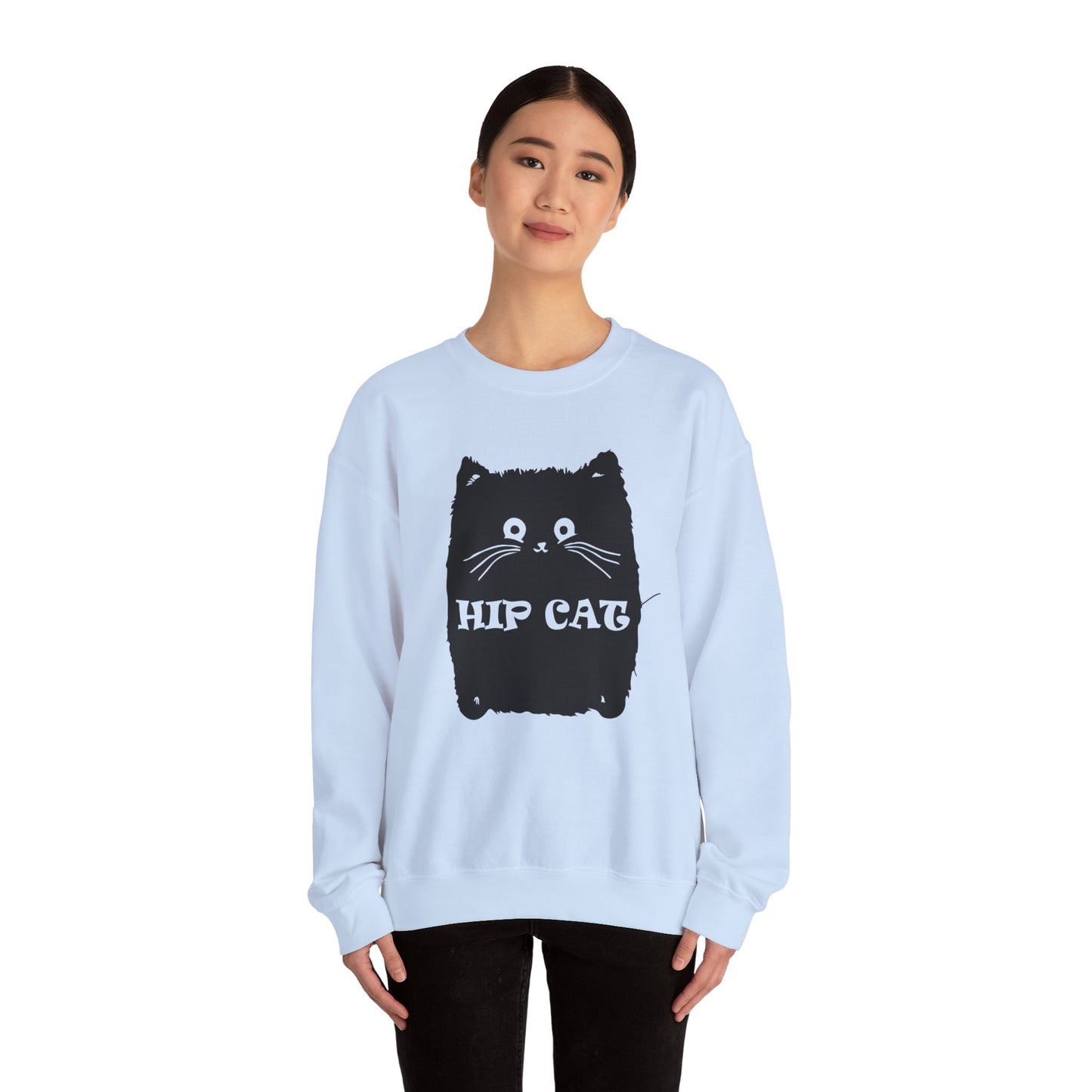 Hip Cat - Unisex Heavy Blend™ Crewneck Sweatshirt