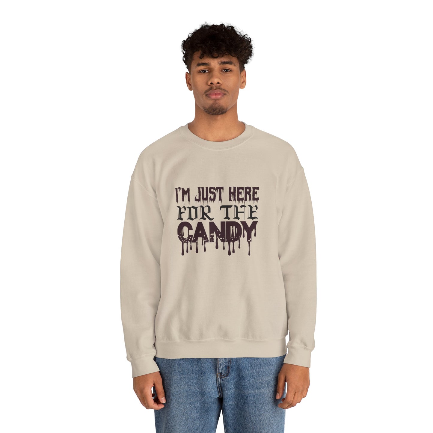 I'm Just Here For The Candy - Unisex Heavy Blend™ Crewneck Sweatshirt