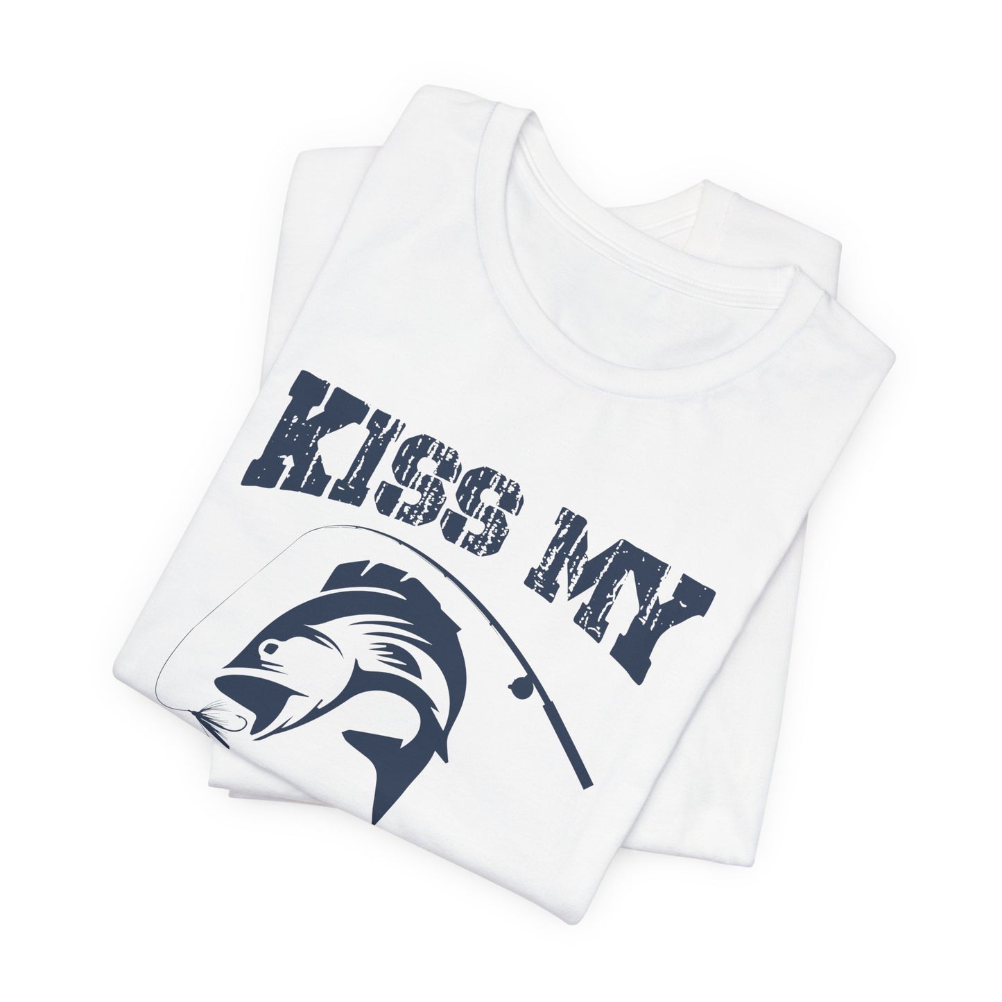 Fishing:  Kiss My Bass - Unisex Jersey Short Sleeve Tee