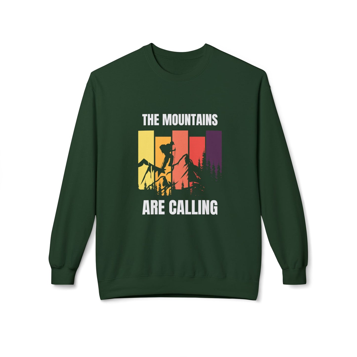 Mountains Are Calling - Unisex Midweight Softstyle Fleece Crewneck Sweatshirt - 10617
